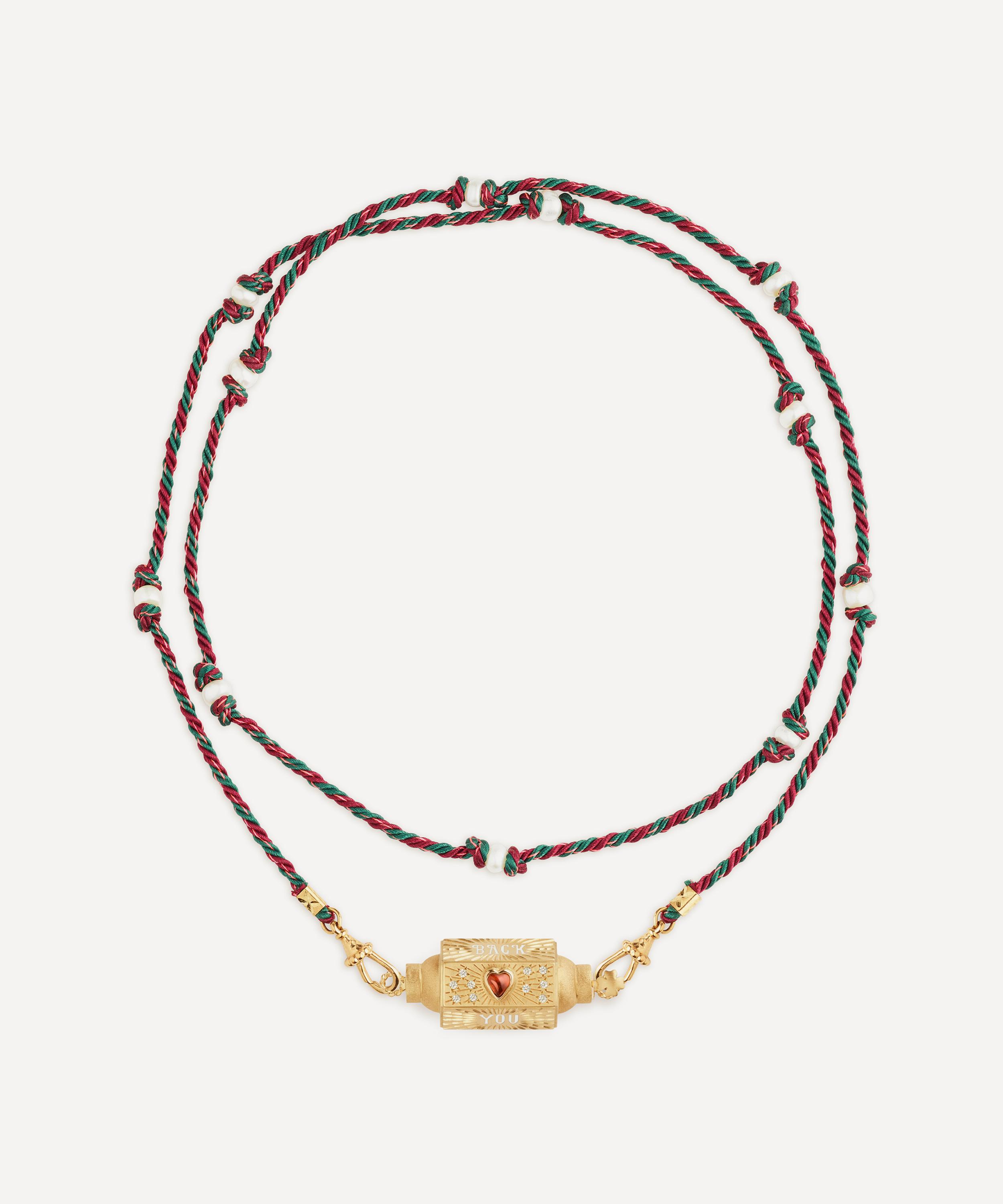 MARIE LICHTENBERG MARIE LICHTENBERG 14CT GOLD LOVE YOU LOCKET NECKLACE 