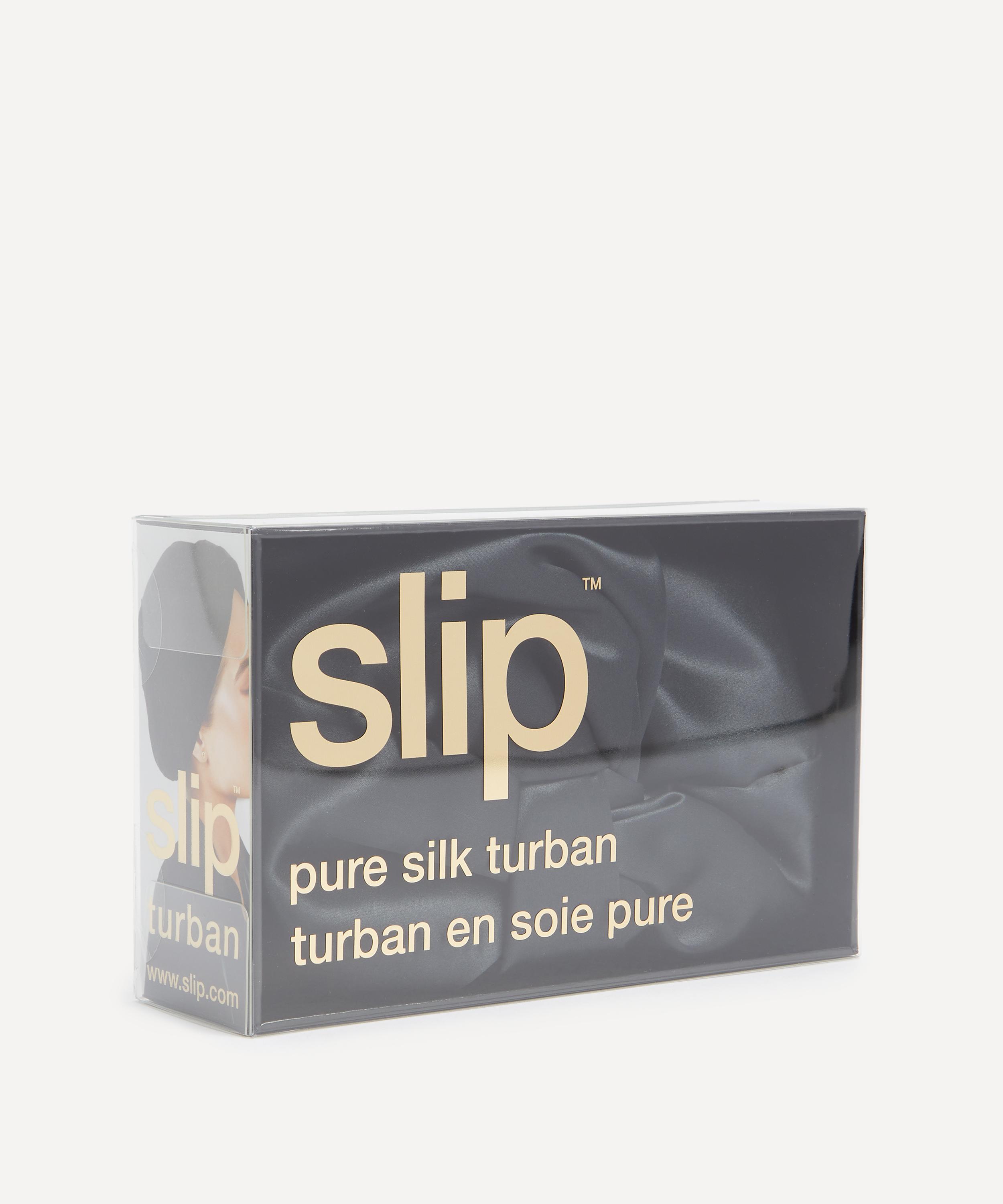Slip Black Silk Turban