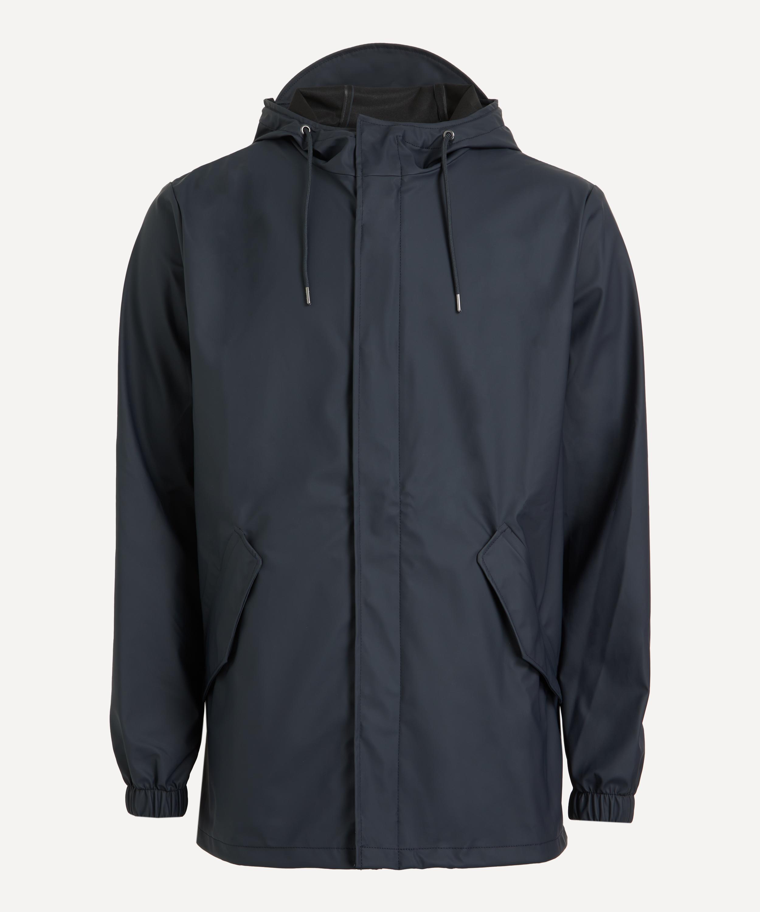 Rains Mens Fishtail Parka In Blue