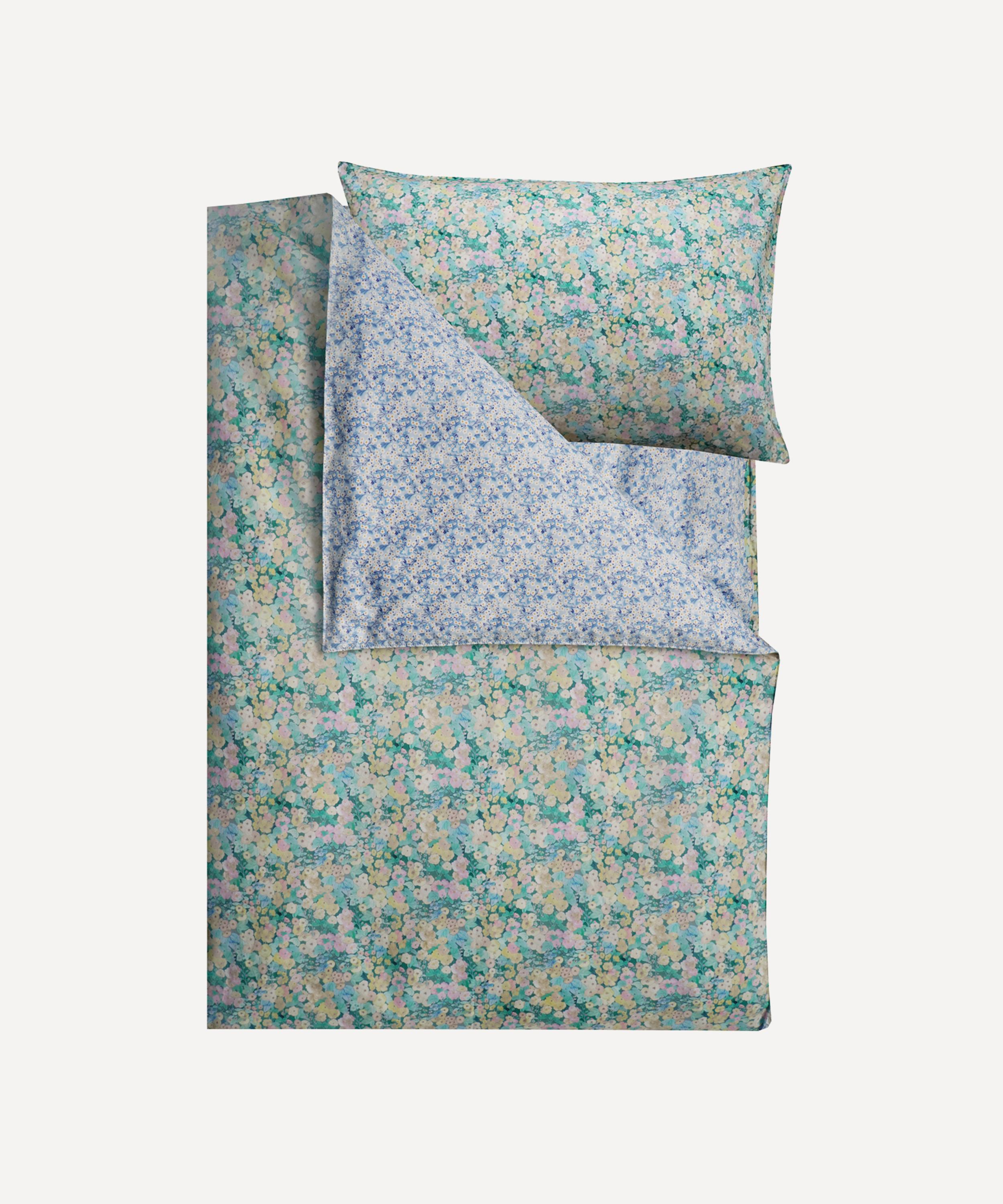 COCO & WOLF COCO & WOLF HOLLYHOCKS AND MITSI VALERIA SINGLE DUVET SET 