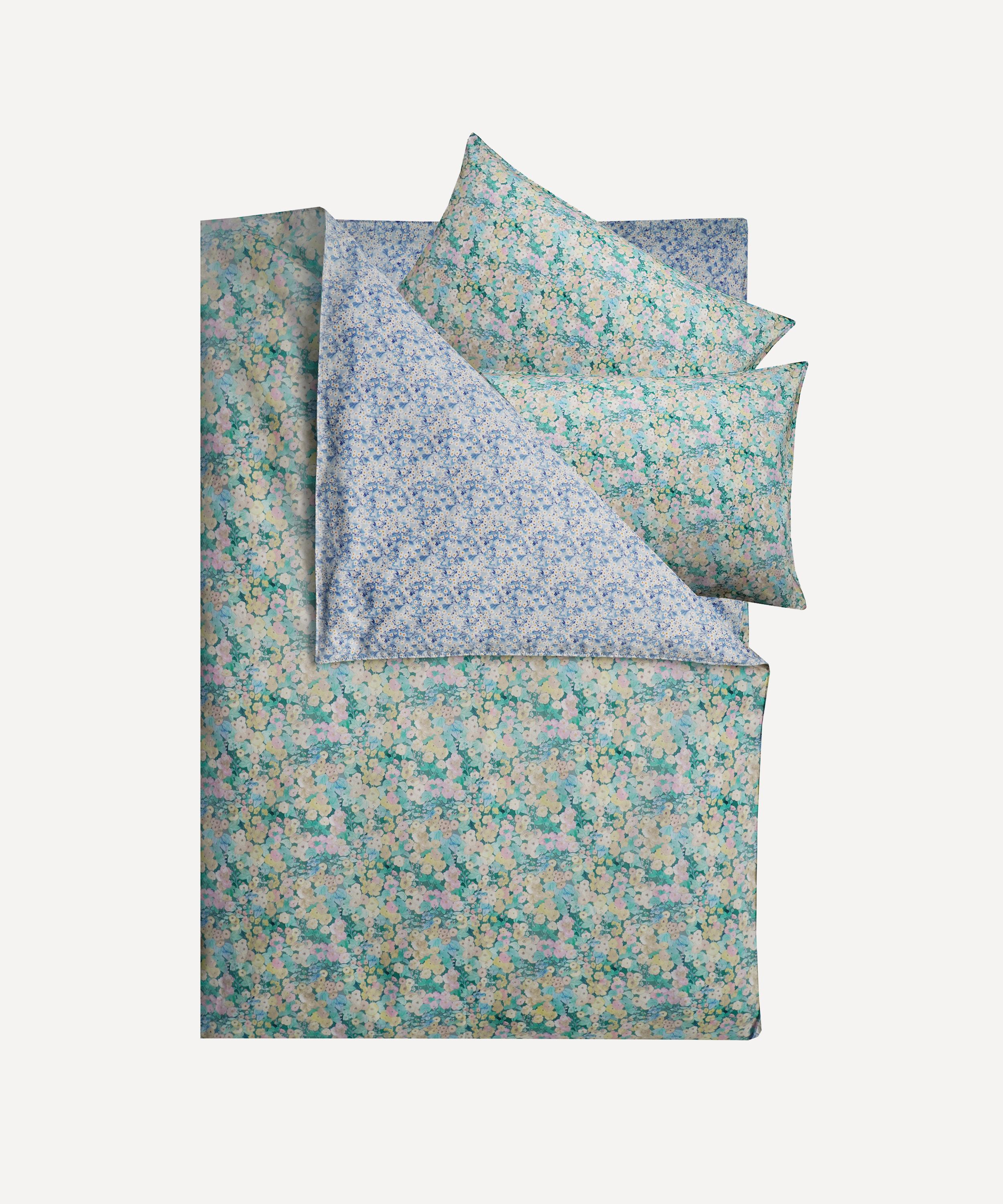 COCO & WOLF COCO & WOLF HOLLYHOCKS AND MITSI VALERIA DOUBLE DUVET SET 