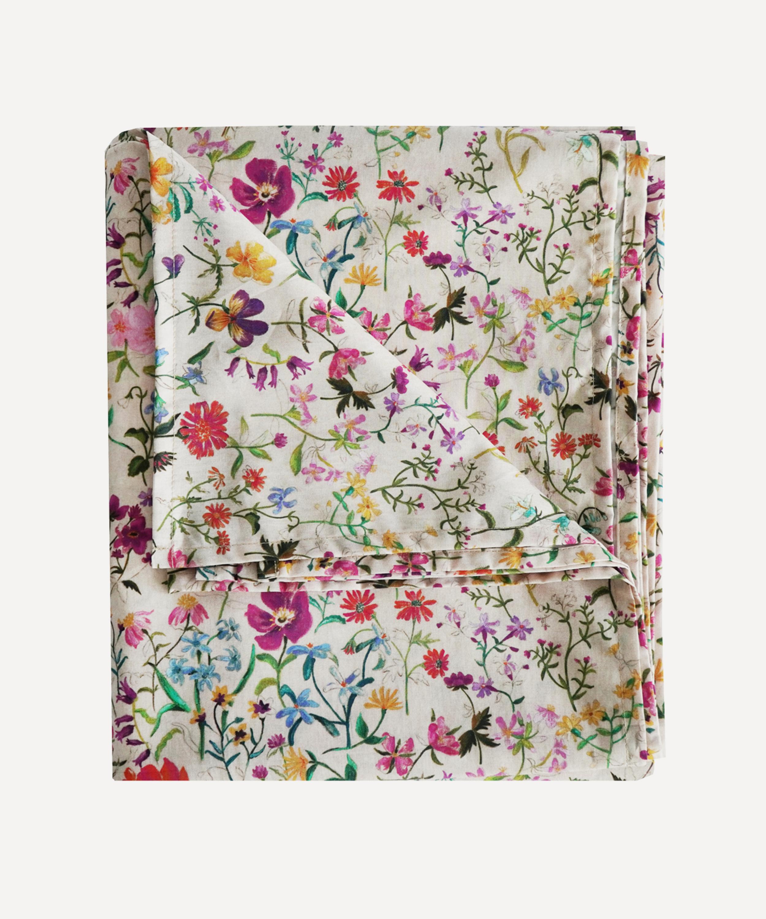 Shop Coco & Wolf Linen Garden Double Flat Sheet