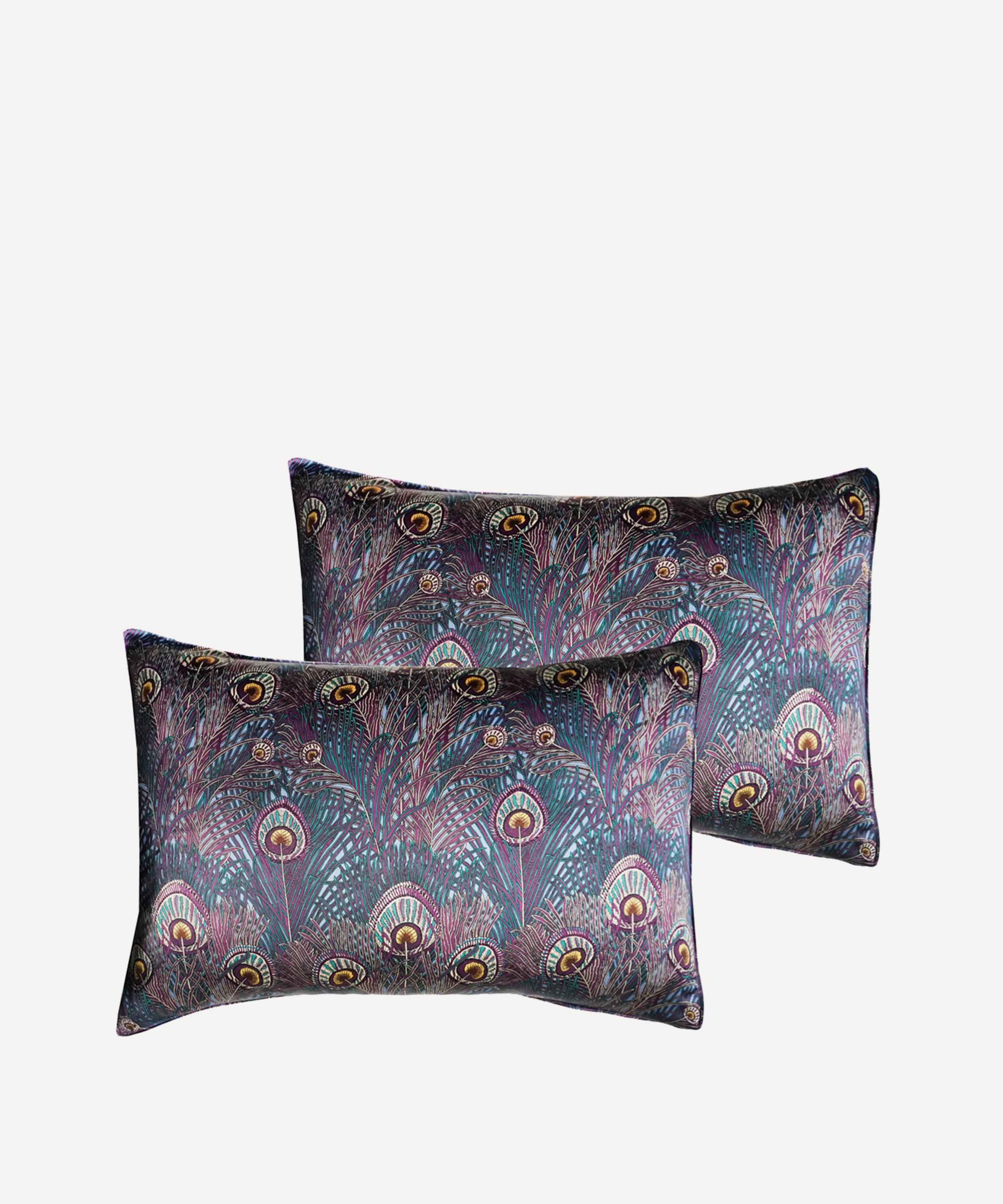 COCO & WOLF COCO & WOLF ROYAL HERA SILK PILLOWCASES SET OF TWO 