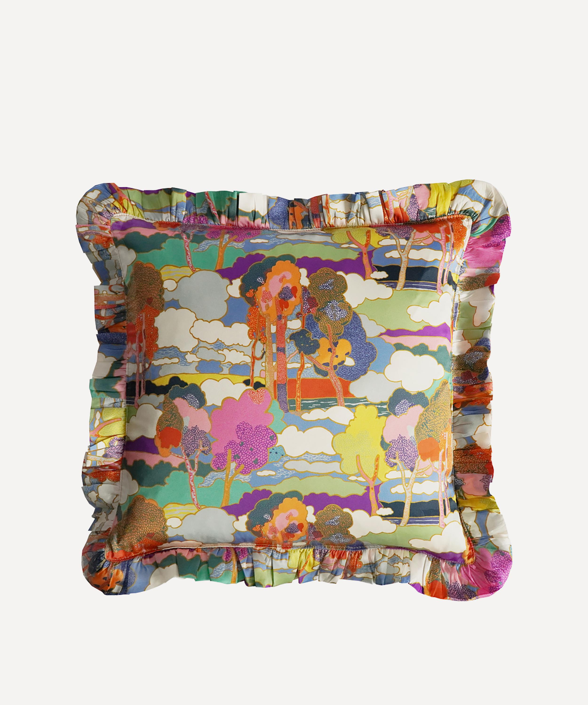 Shop Coco & Wolf Ss24 Patchwork Silk Square Cushion