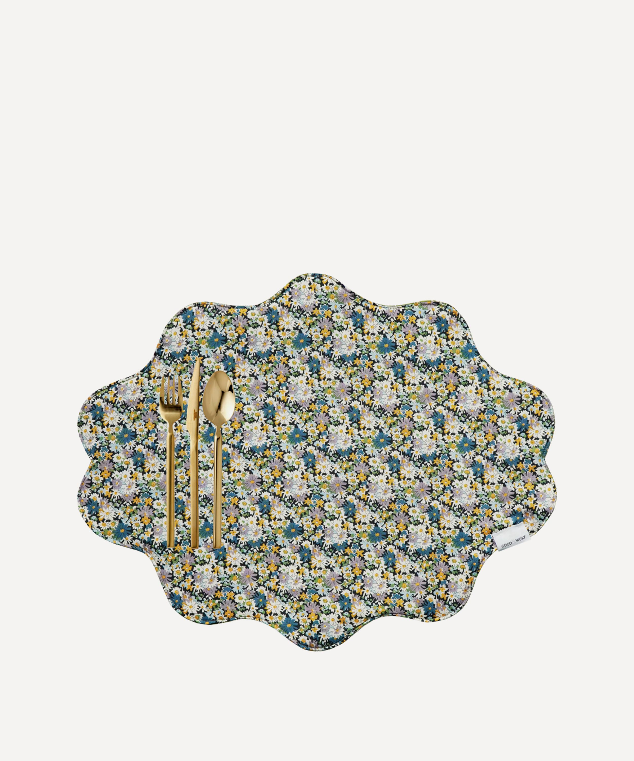 Coco & Wolf Libby And Capel Pistachio Wavy Edge Placemat