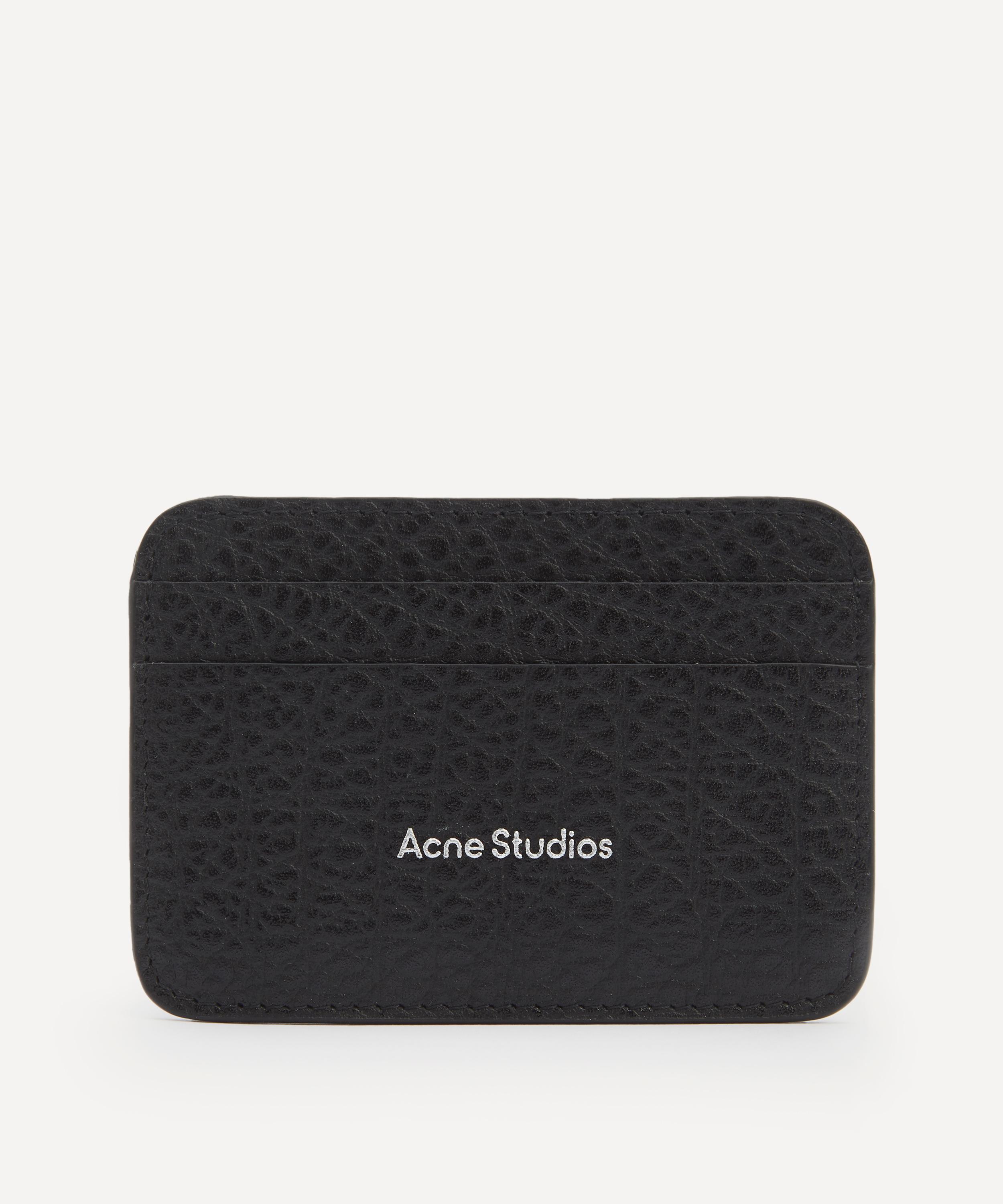 ACNE STUDIOS ACNE STUDIOS MENS GRAINED LEATHER CARD HOLDER 