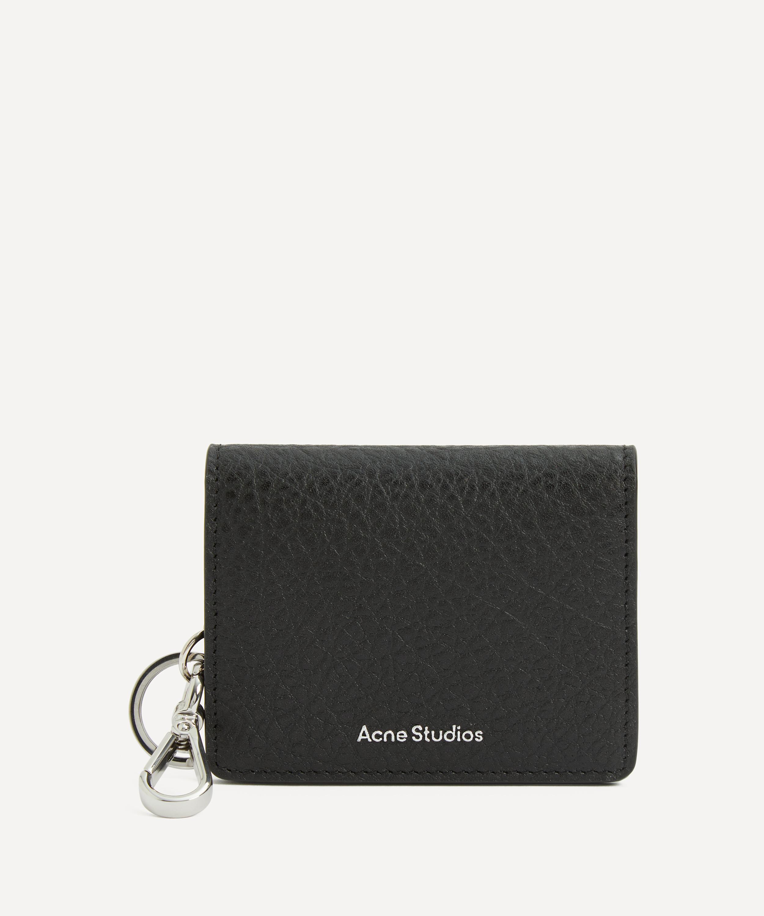 Acne Studios Mens Folded Leather Wallet Black