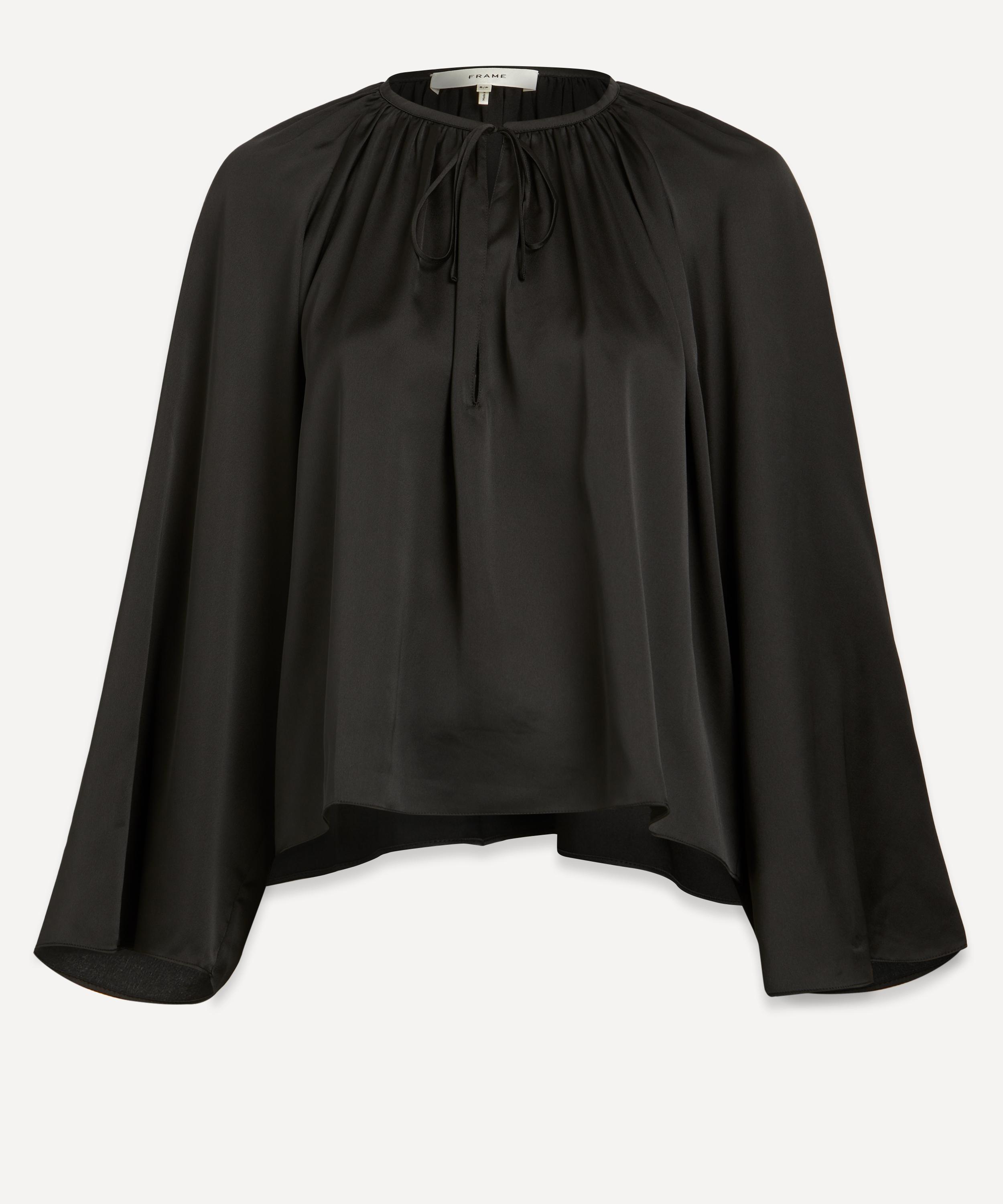 PAIGE PAIGE WOMEN'S V-NECK SHIRRED BLOUSE 