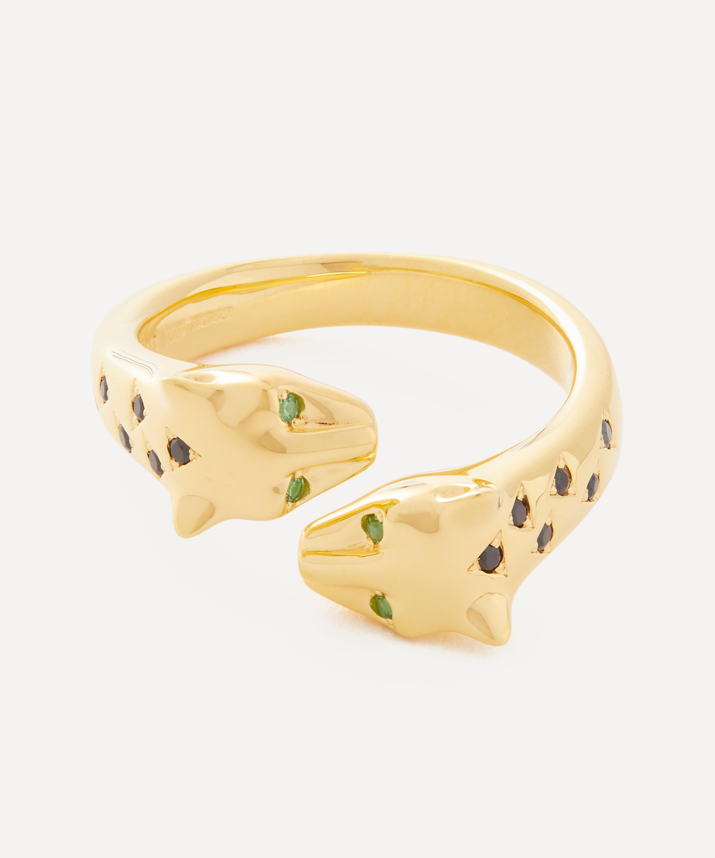 Maria Nilsdotter 18ct Gold-plated Leopard Ring