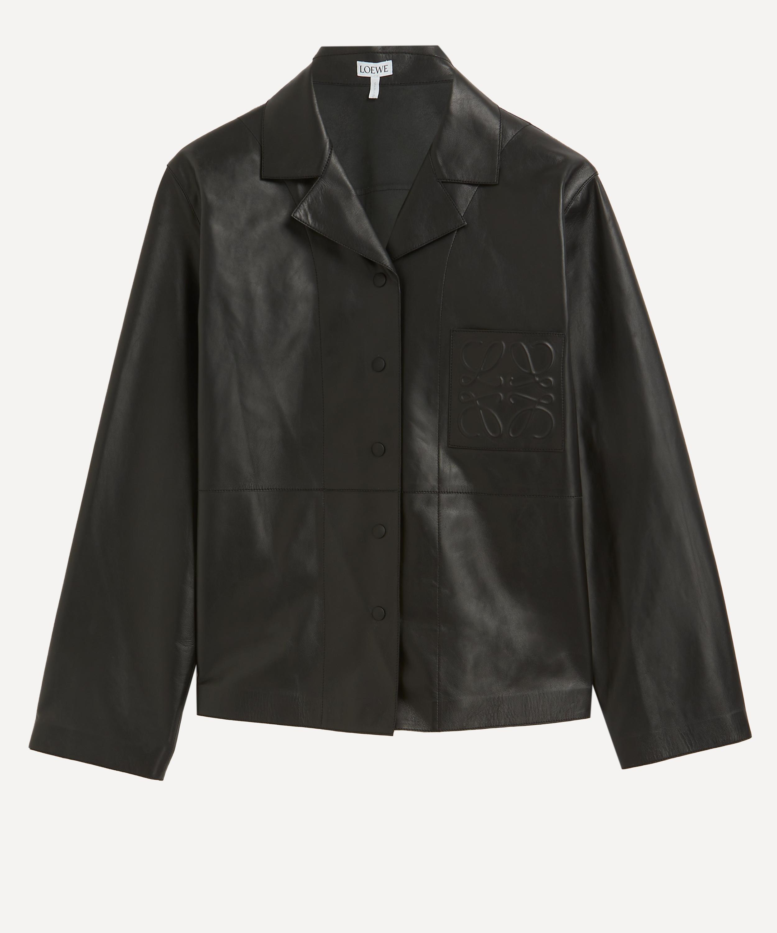 LOEWE LOEWE WOMEN'S NAPPA LEATHER PYJAMA BLOUSE 