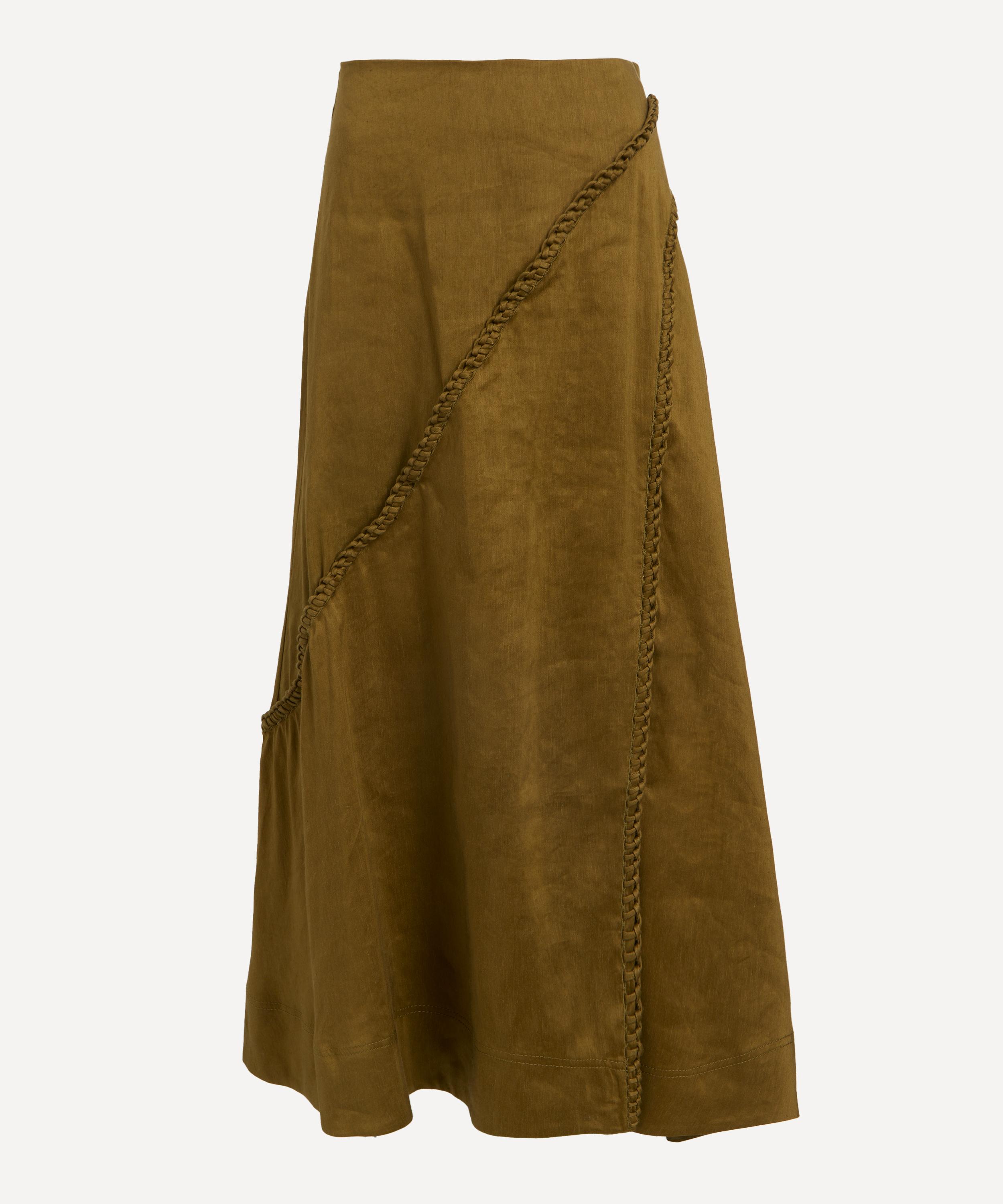 Aje Women's Arbour Whipstitch Midi Skirt