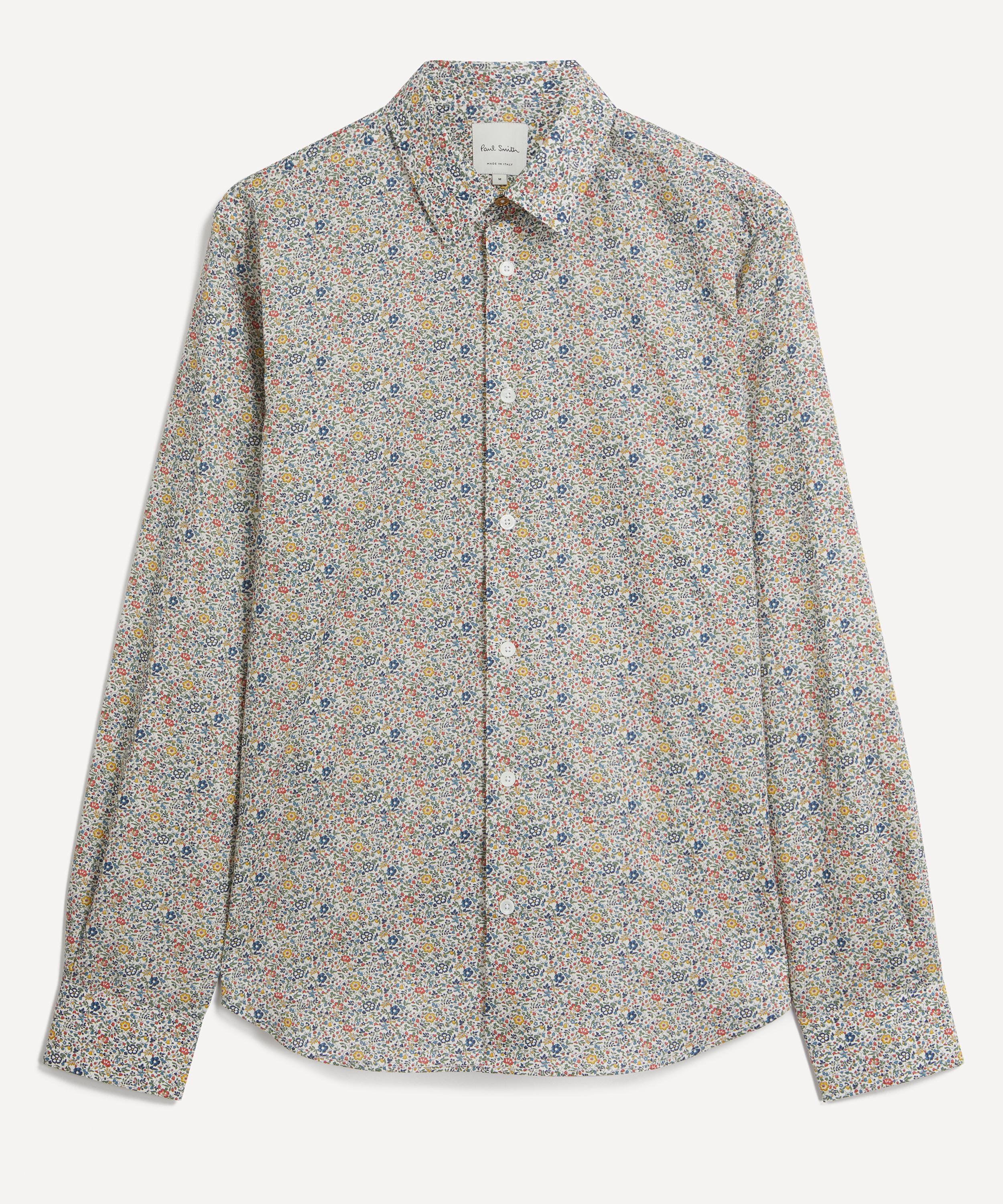 Shop Paul Smith Mens Slim-fit Liberty Floral Shirt