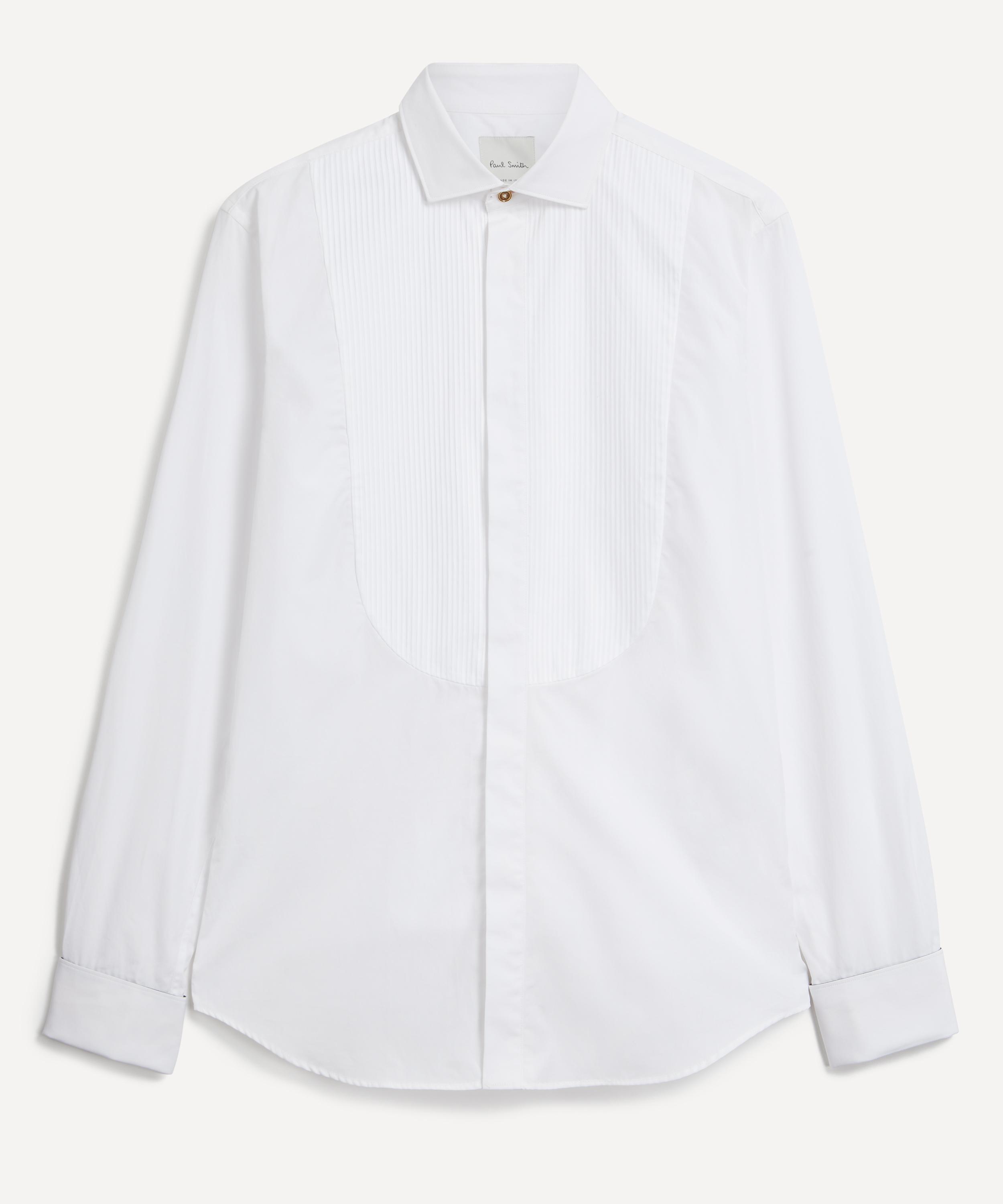 PAUL SMITH PAUL SMITH MENS PLEATED-BIB DOUBLE-CUFF EVENING SHIRT 
