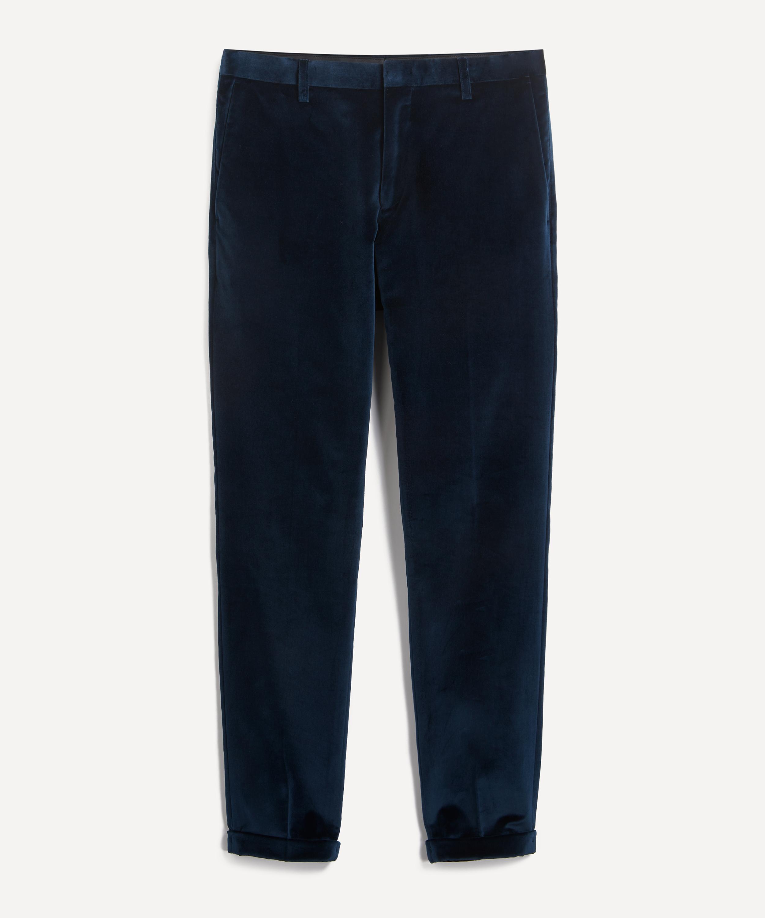 PAUL SMITH PAUL SMITH MENS SLIM-FIT VELVET TROUSERS 