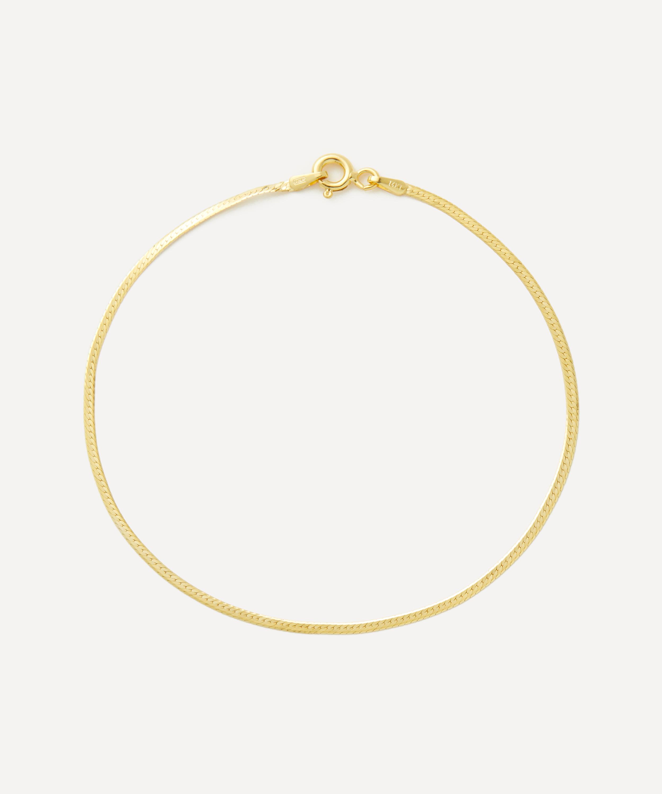 SATOMI KAWAKITA SATOMI KAWAKITA 14CT GOLD HERRINGBONE BRACELET 