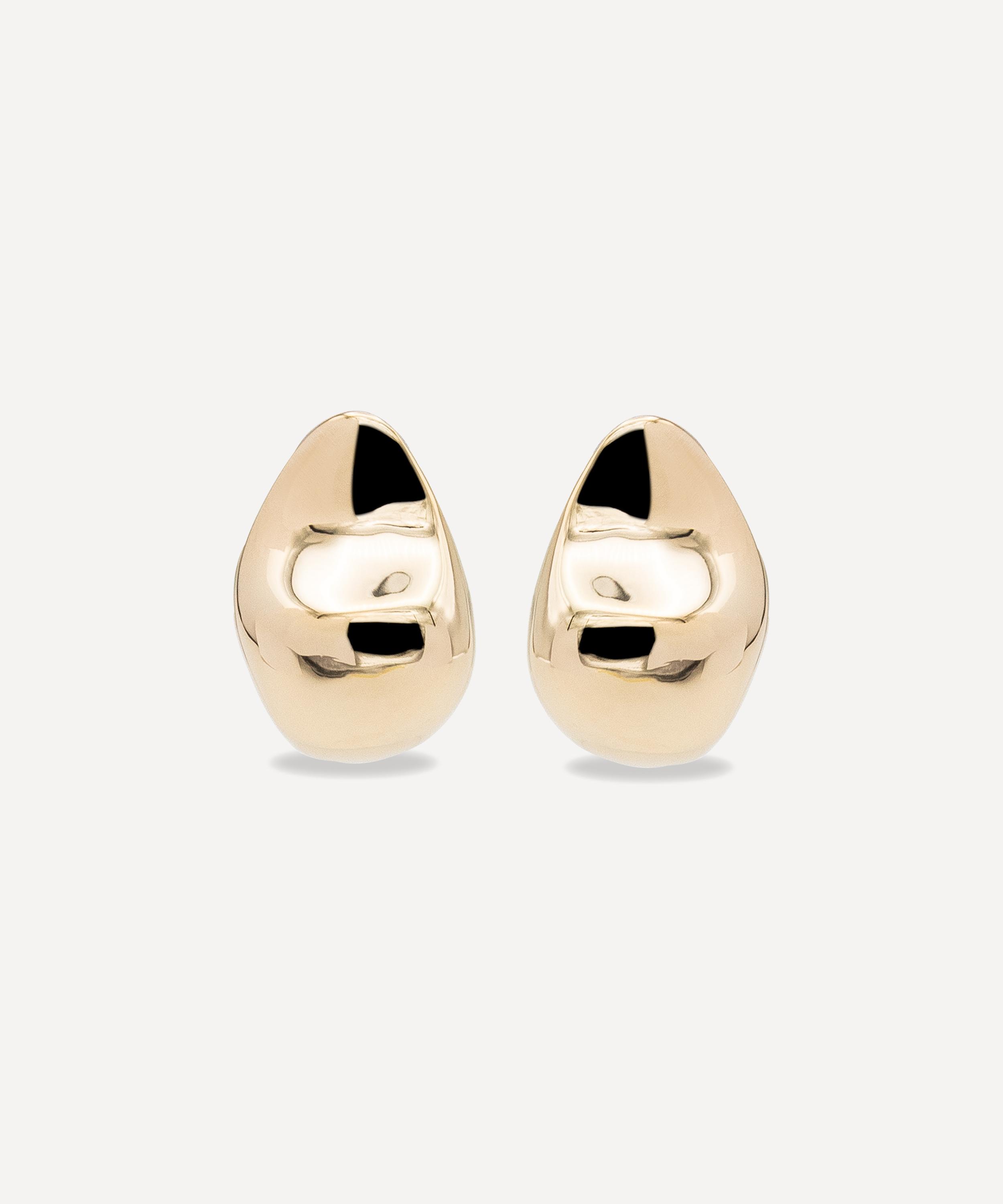 Shop By Pariah 14ct Gold-plated Vermeil Silver Luna Small Stud Earrings