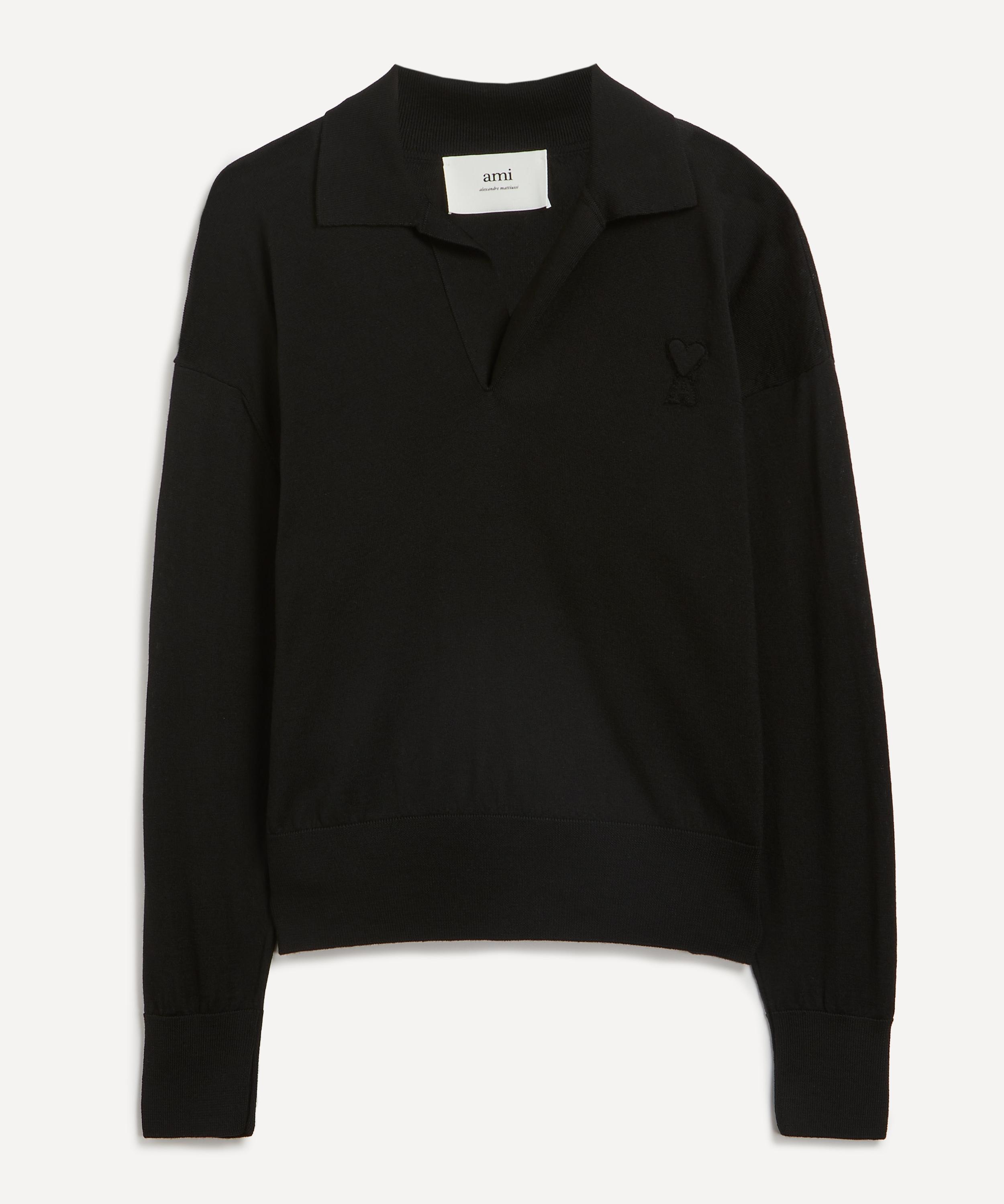 AMI ALEXANDRE MATTIUSSI AMI DE COEUR EMBROIDERY POLO 