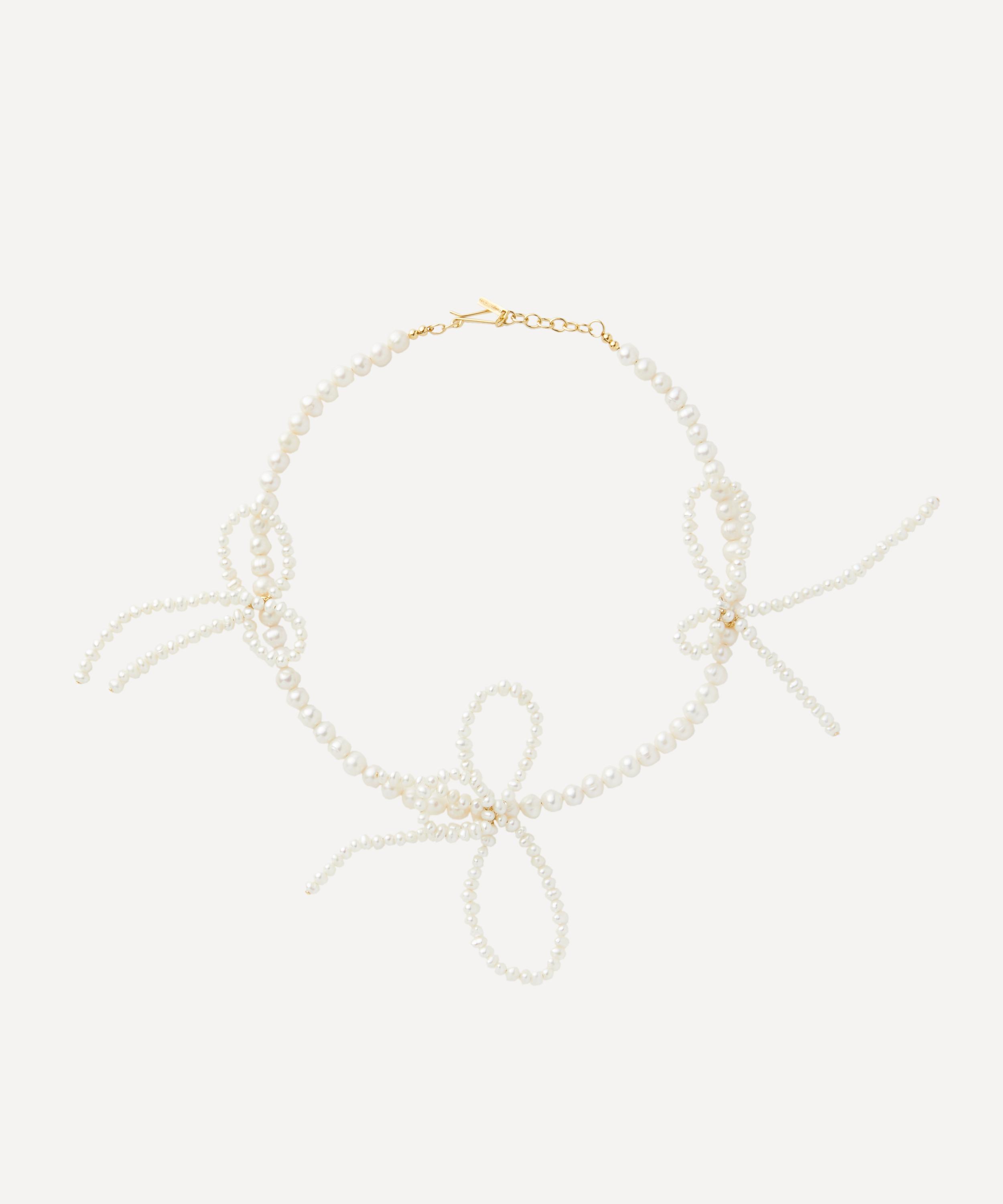 Shop Completedworks 18ct Gold-plated Vermeil Silver Pearl Necklace