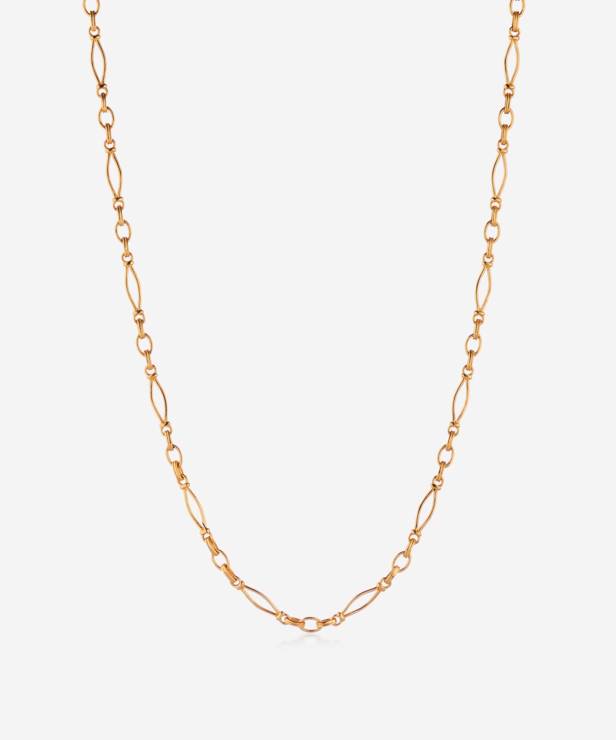 V By Laura Vann 18ct Gold-plated Vintage Link Heavy Chain Necklace