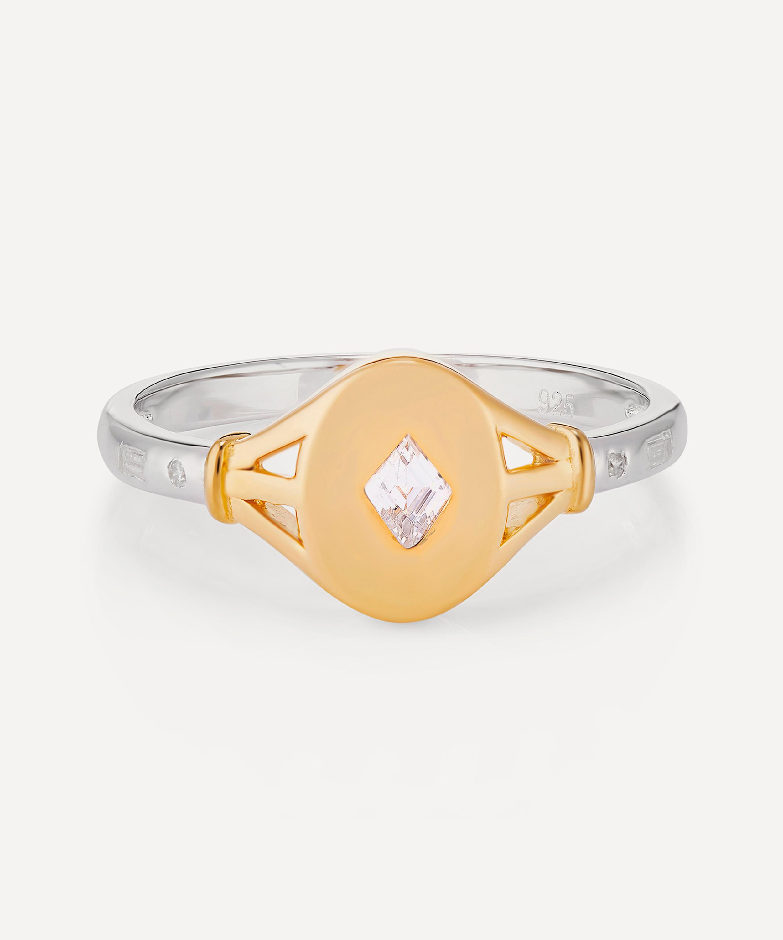 V By Laura Vann Sterling Silver Tilly Signet Ring