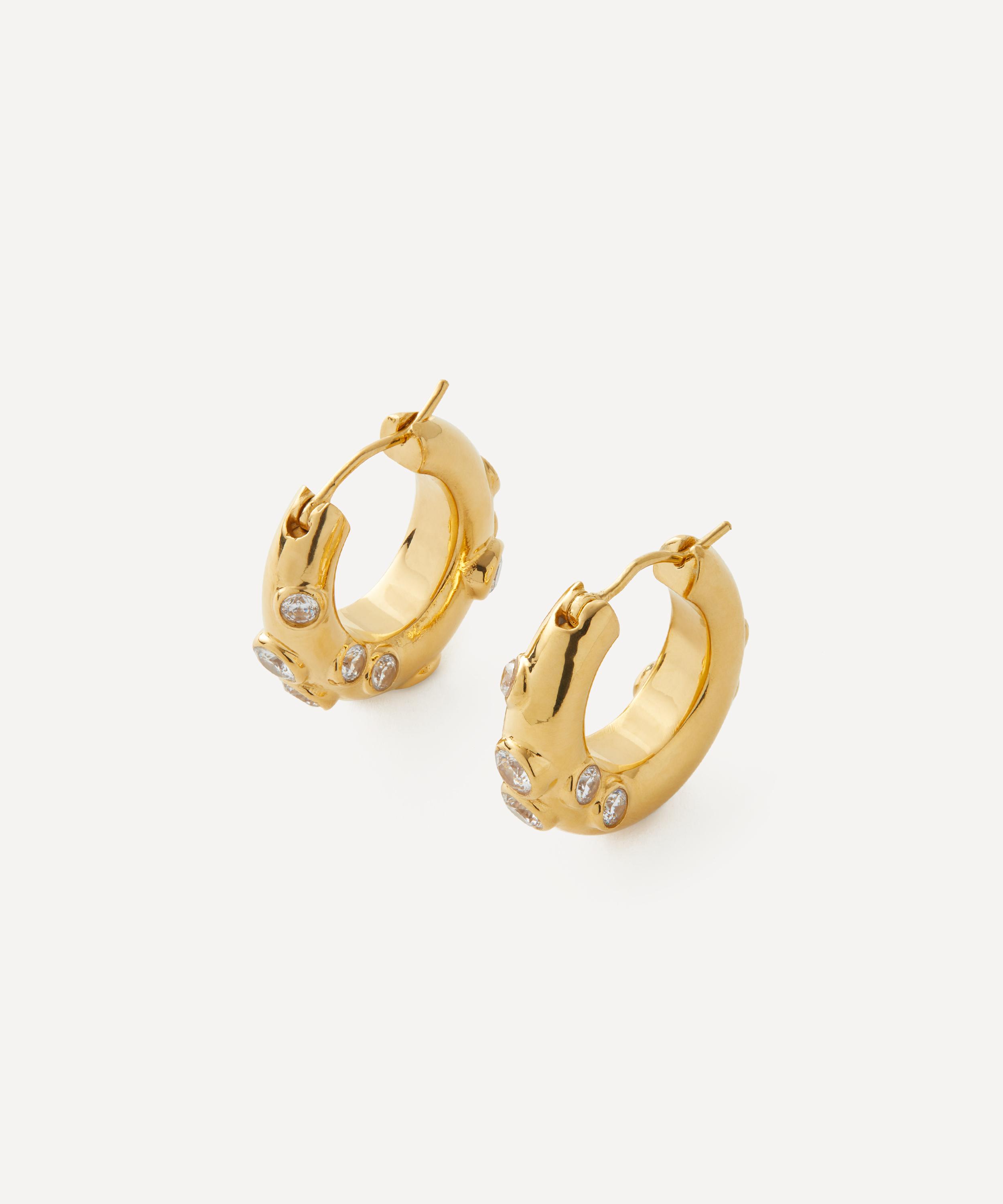 Shop Shyla 22ct Gold-plated Oren Hoop Earrings