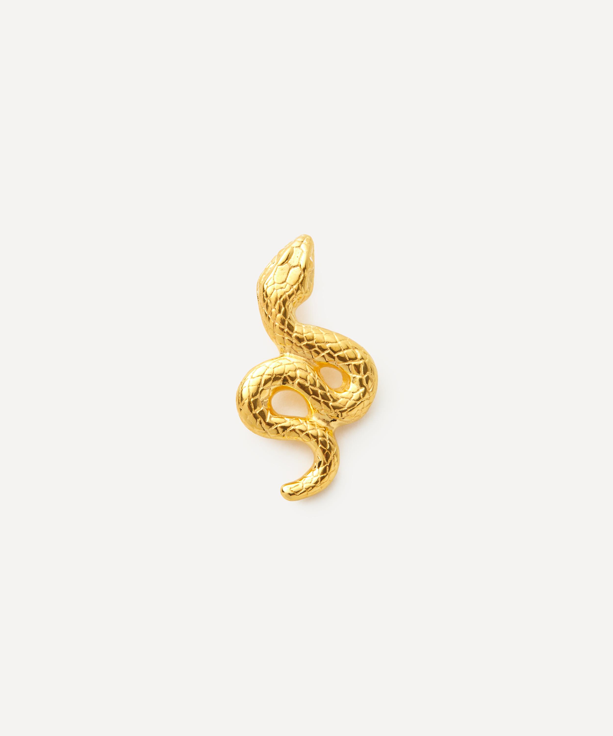 MARIA NILSDOTTER MARIA NILSDOTTER 18CT GOLD-PLATED MAGICIAN STUD EARRING LEFT 