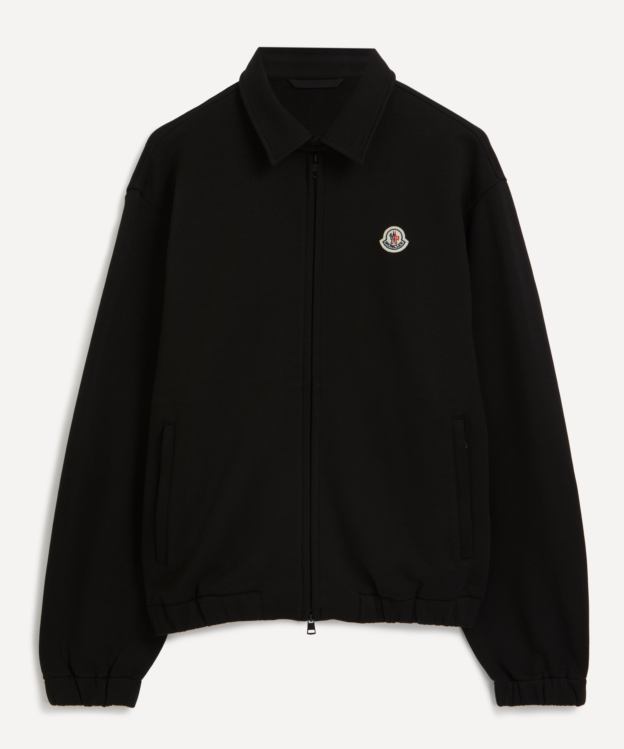 Moncler Mens Zip-Up Cardigan Black