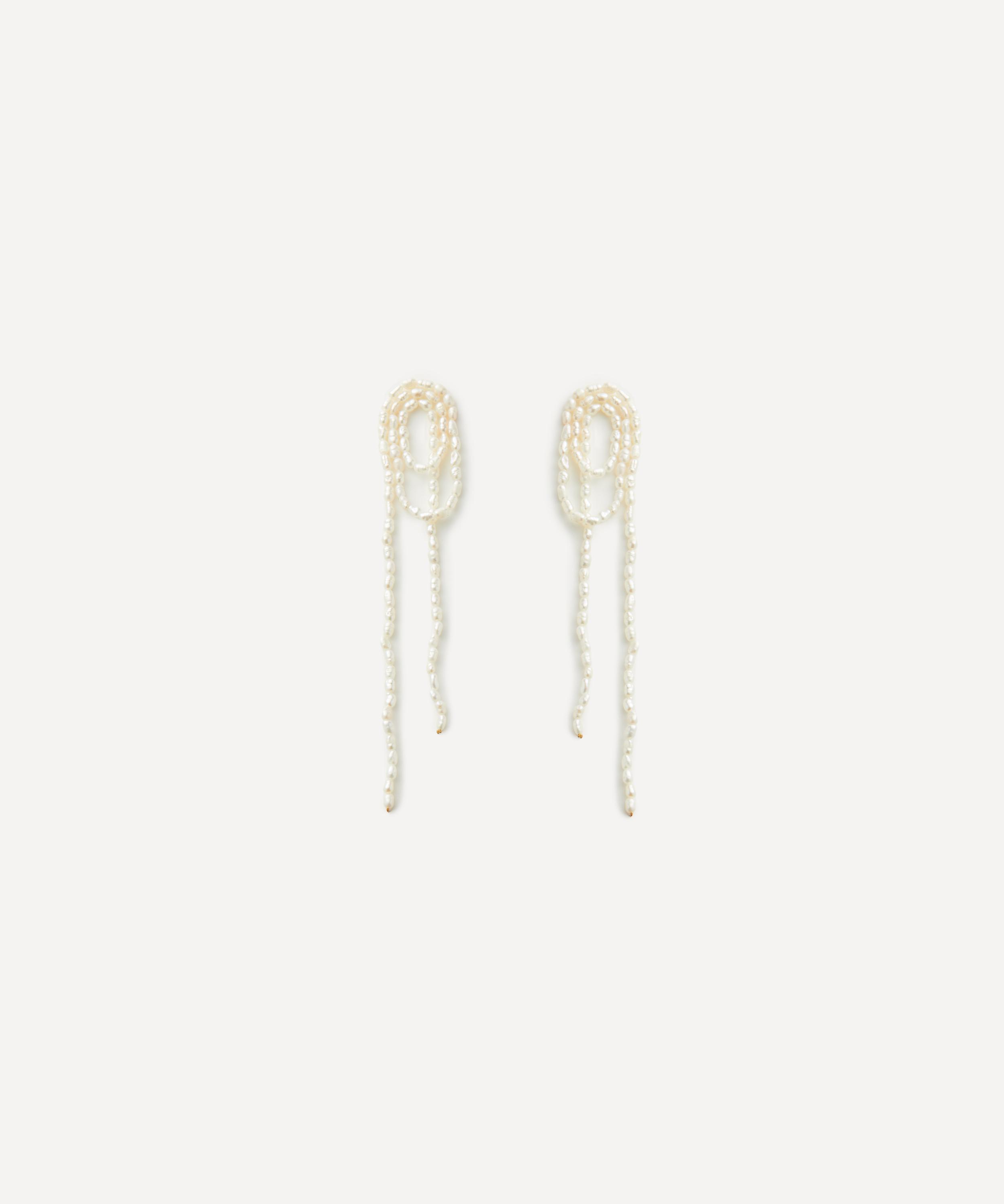 Shashi Vroom Pearl Earrings