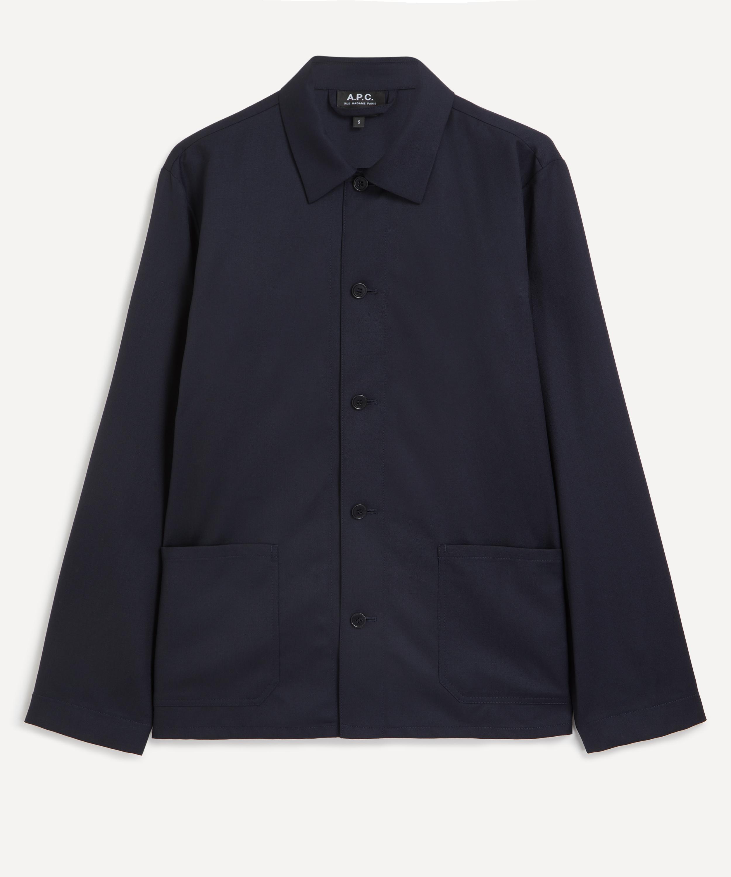 Apc Kerlouan Logo-embroidered Cotton-twill Overshirt