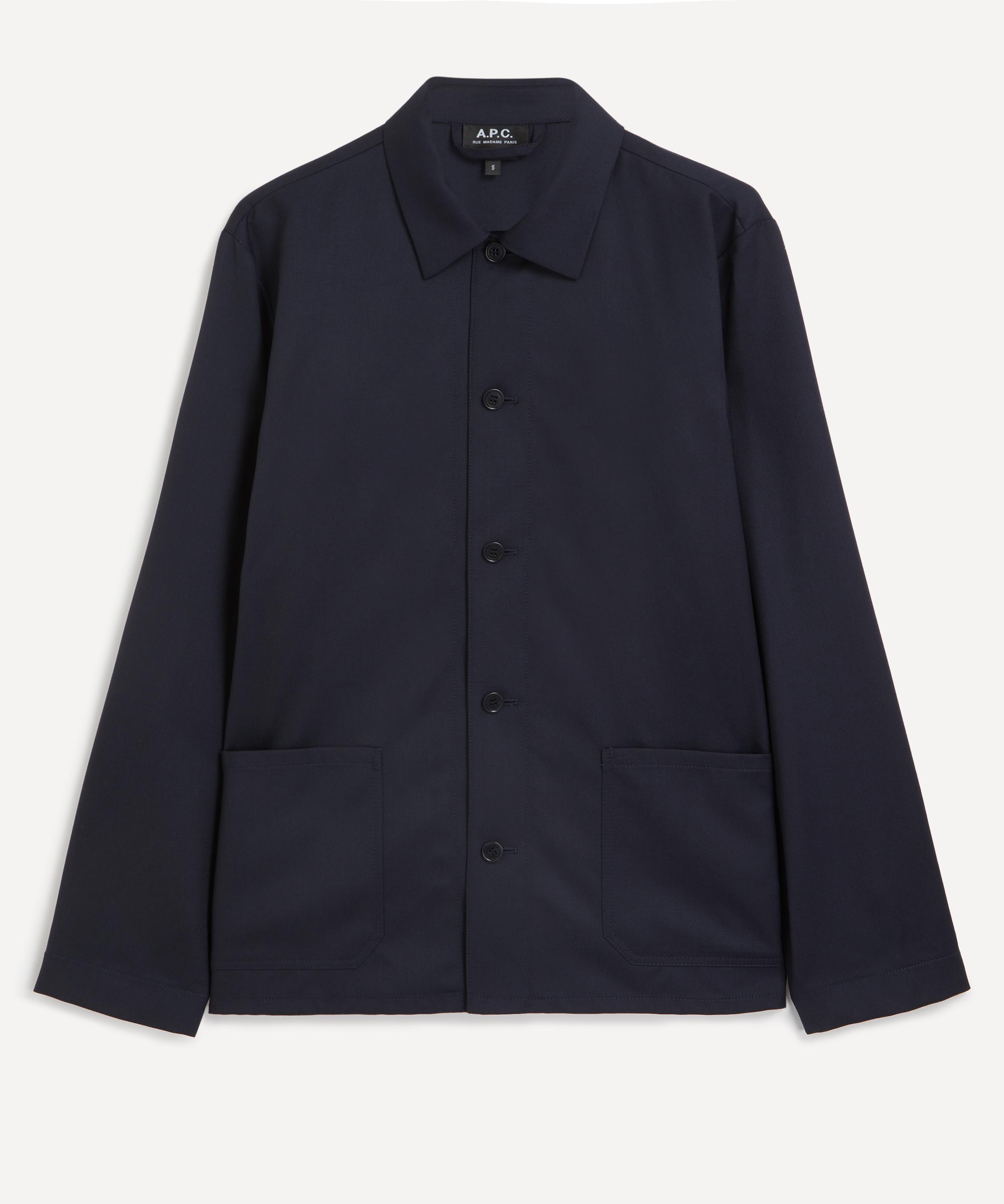 A. P.C. Mens Kerlouan Wool Work Jacket Navy Small