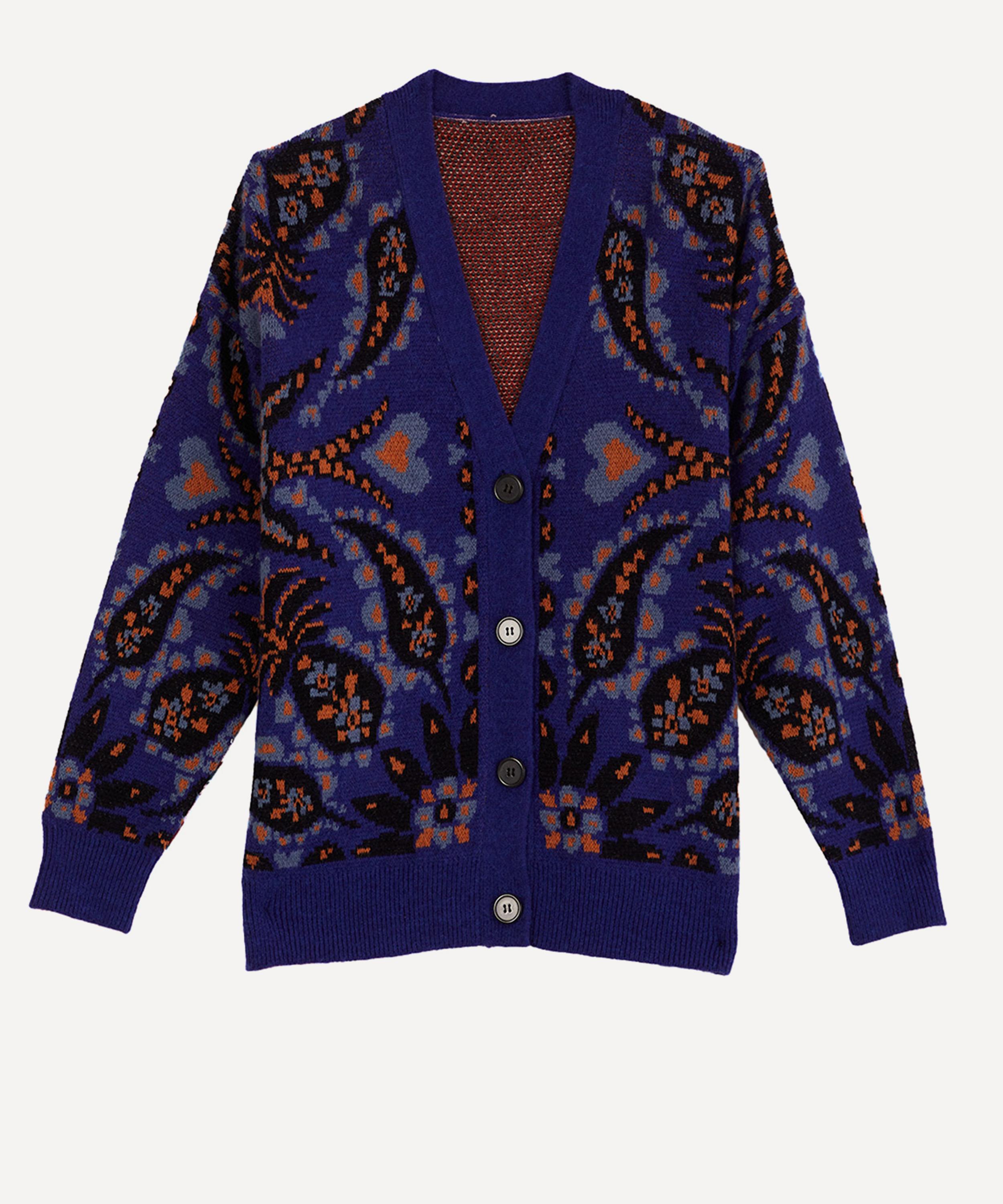 Farm Rio Women's Toucans Scarf Mixed Prints Cardigan