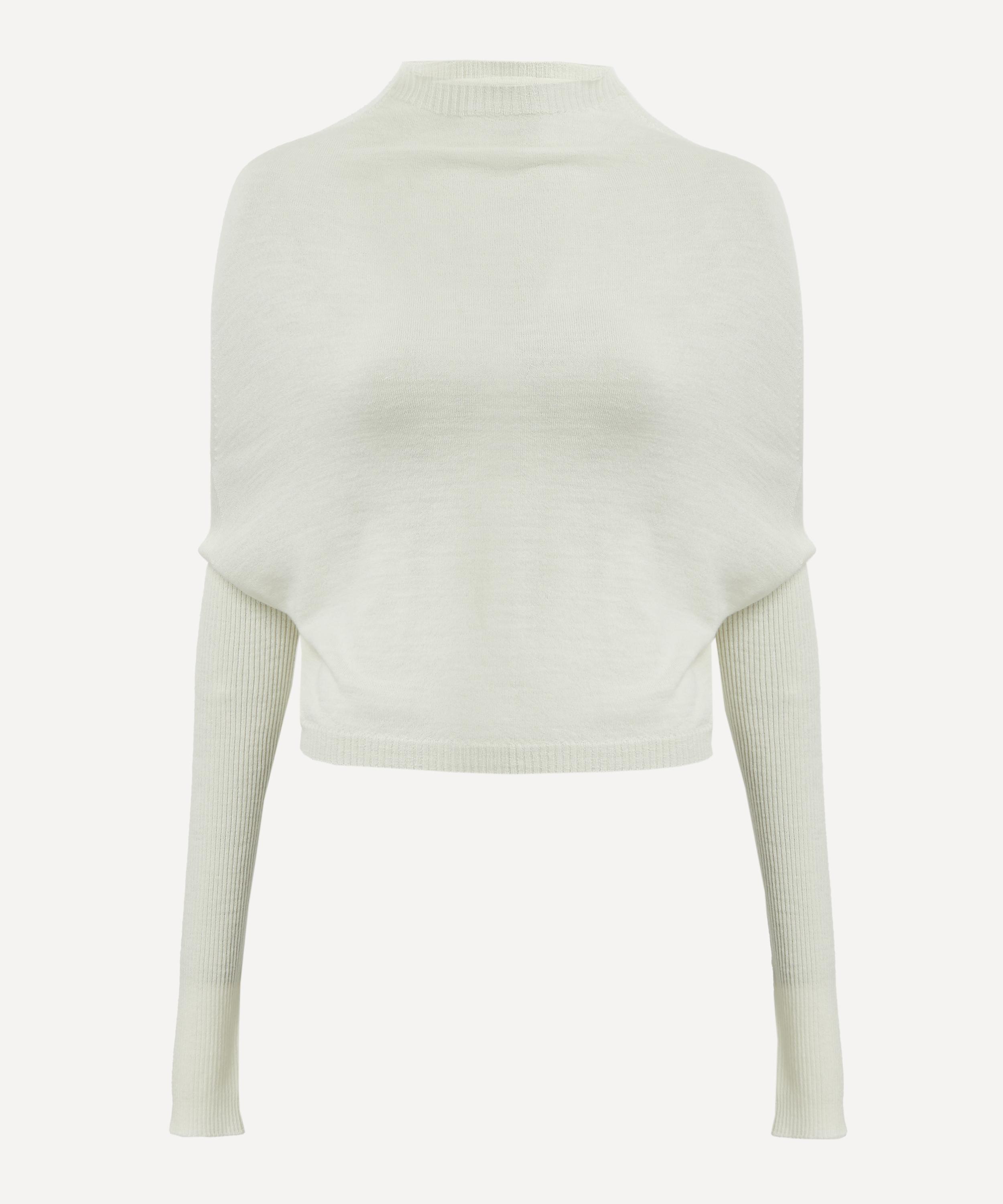 Shop Rick Owens Women's Cropped Crater Knit Jumper