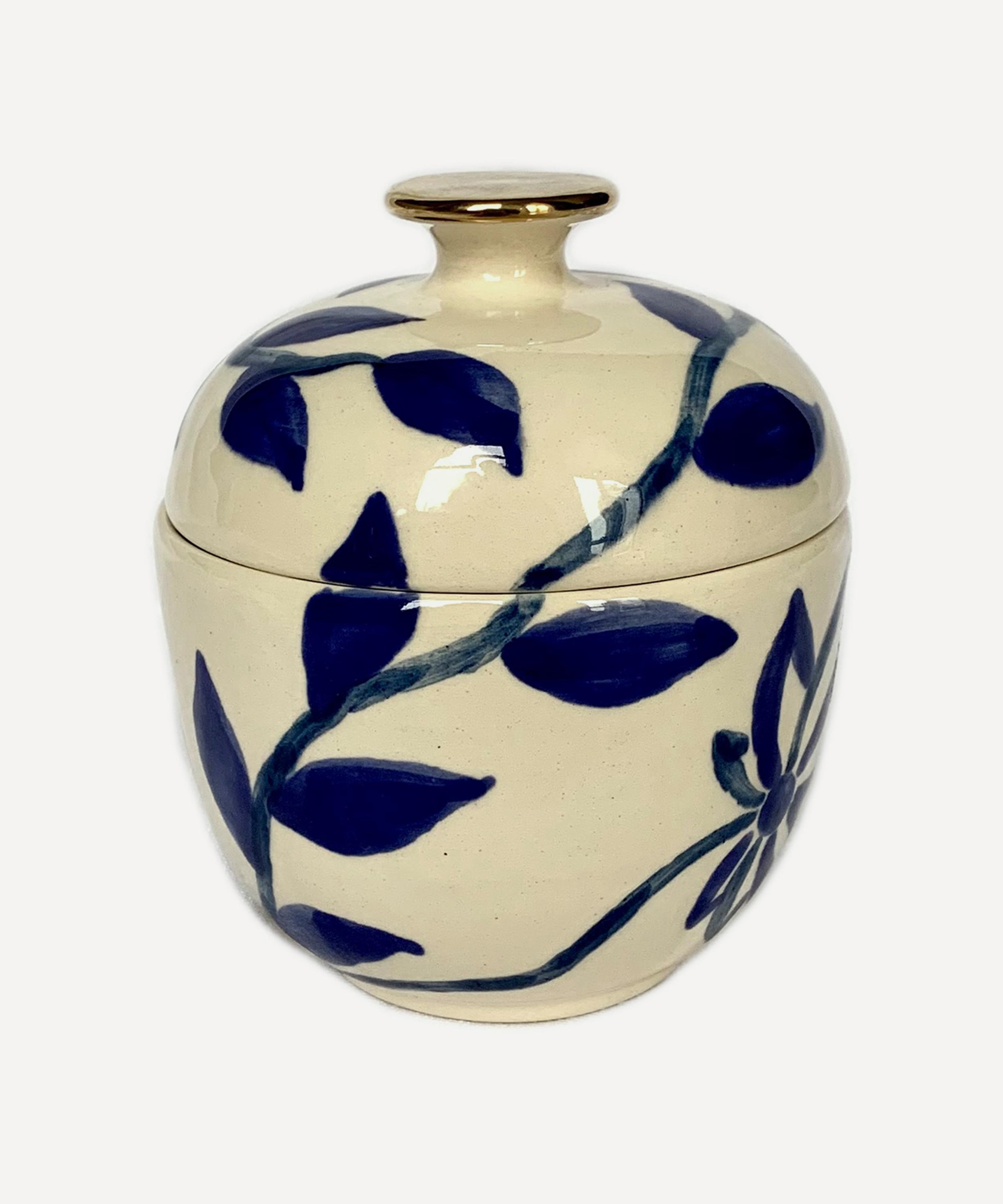 GUNIA PROJECT GUNIA PROJECT INDIGO SUGAR BOWL WITH LID 