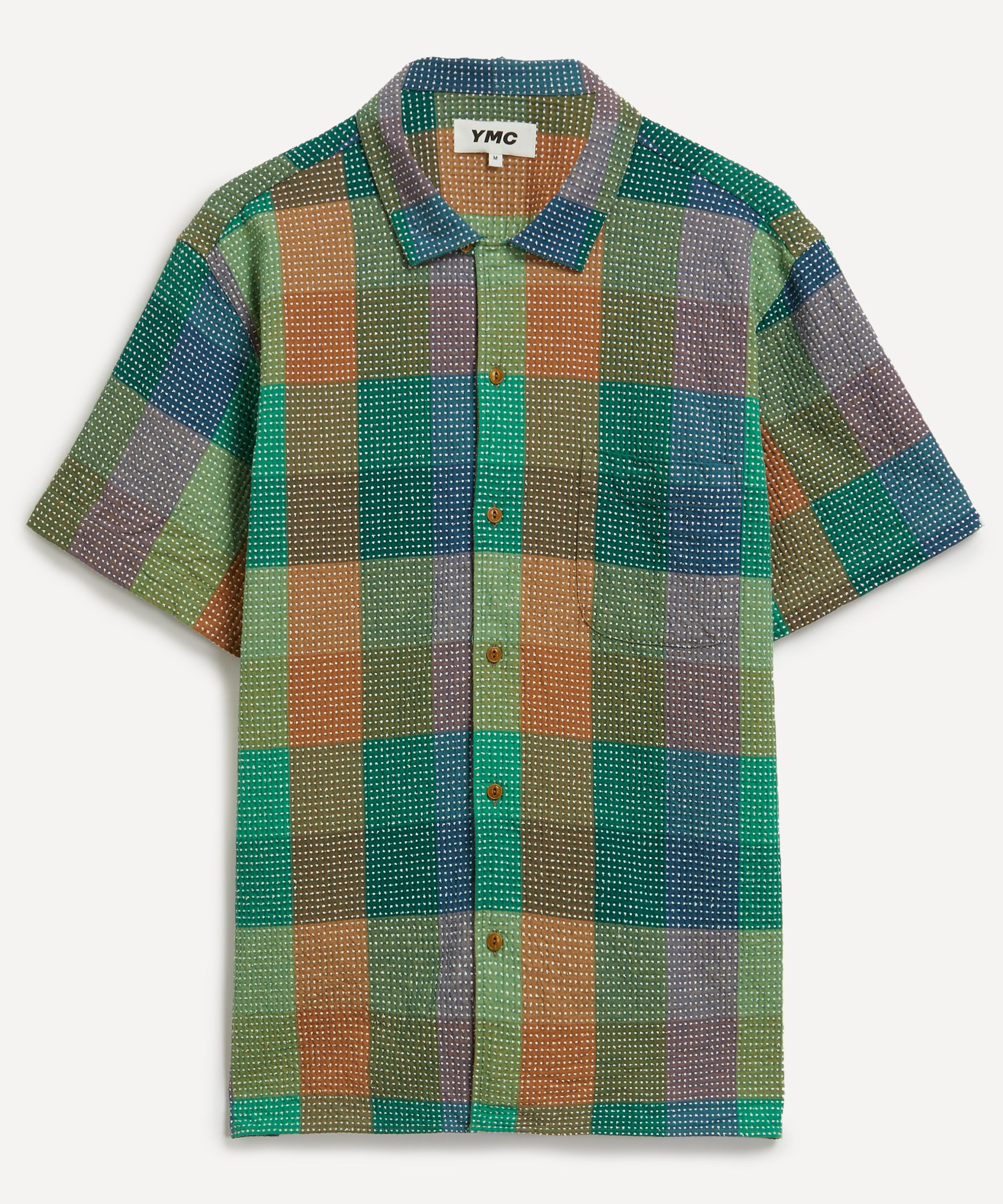 Ymc You Must Create Ymc Mens Malick Multi Check Short-sleeve Shirt