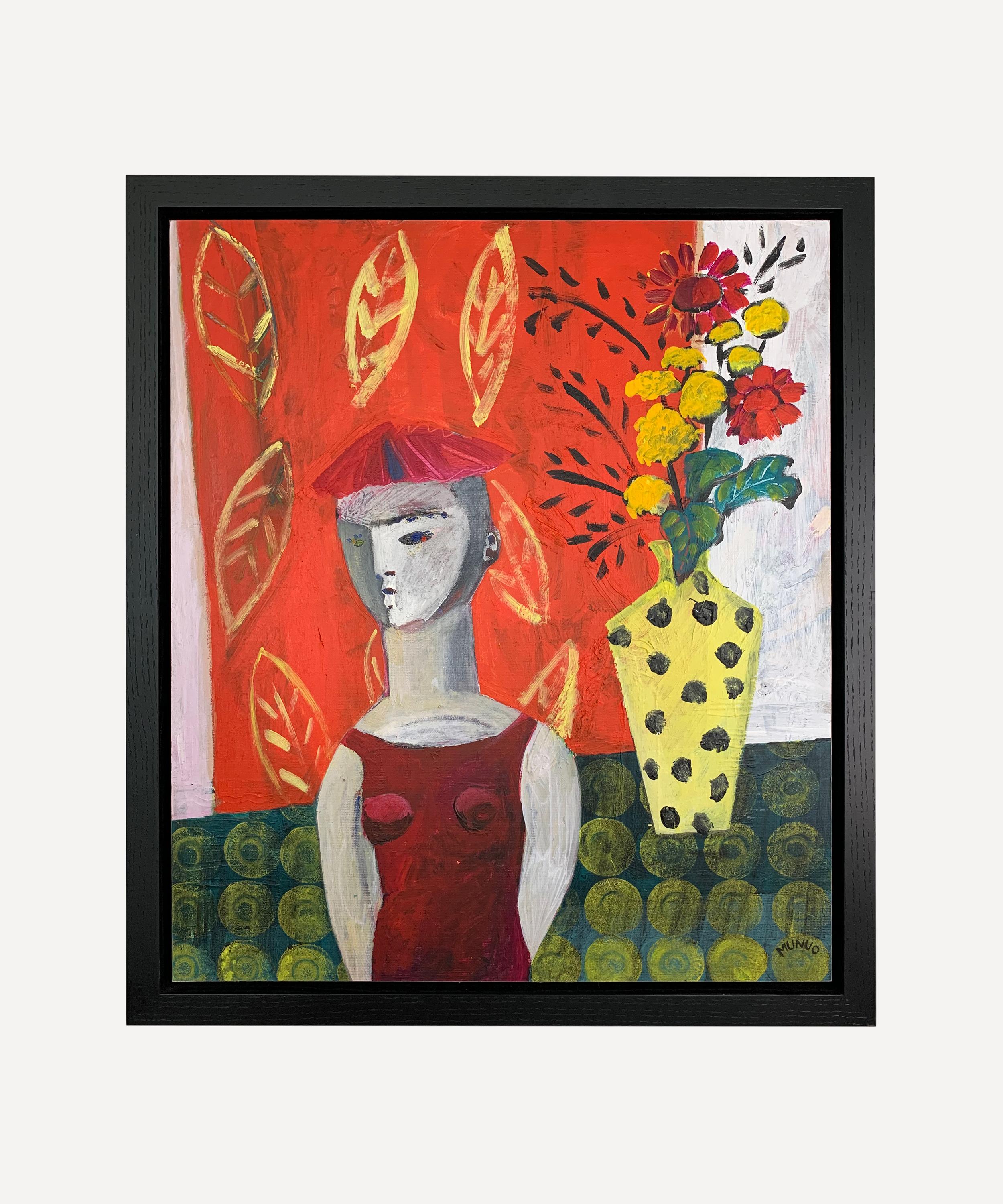 Shop Naomi Munuo Bust With Spotty Vase 2023 Original Framed Artwork