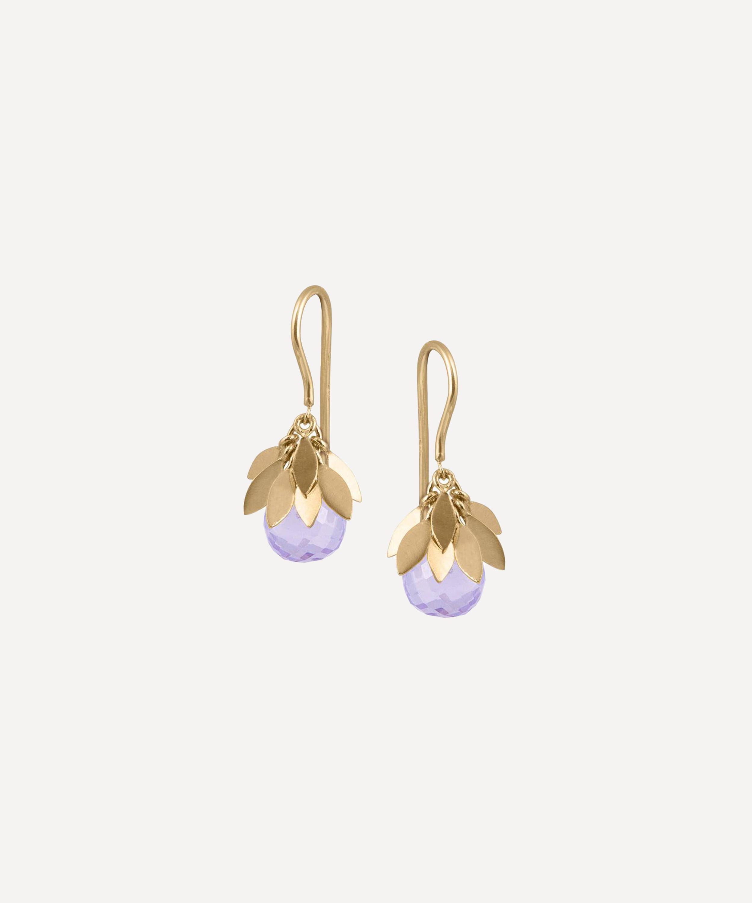 Atelier Vm 18ct Gold Sissi Lavender Amethyst Earring