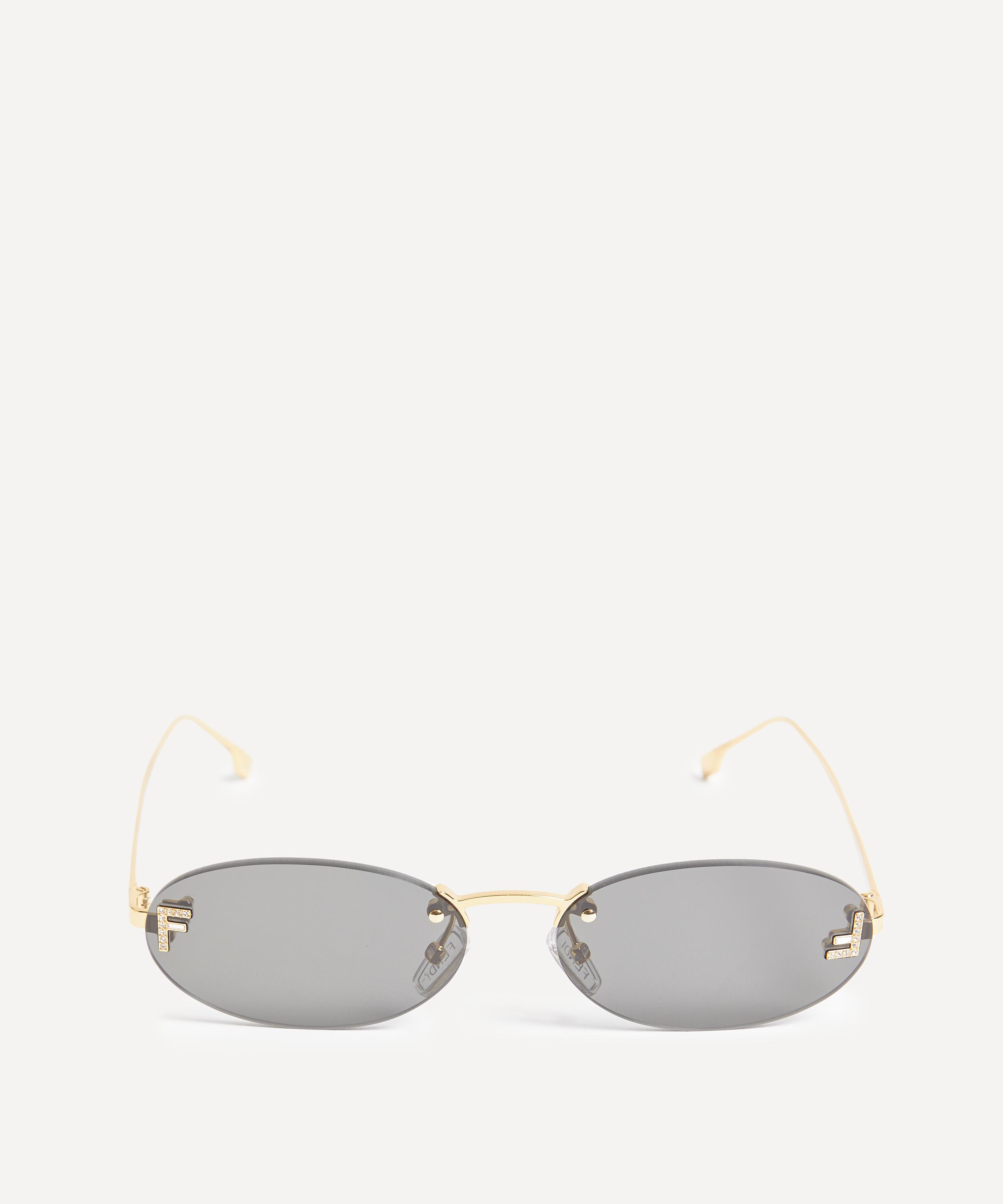 Fendi Women's Round Metal Sunglasses