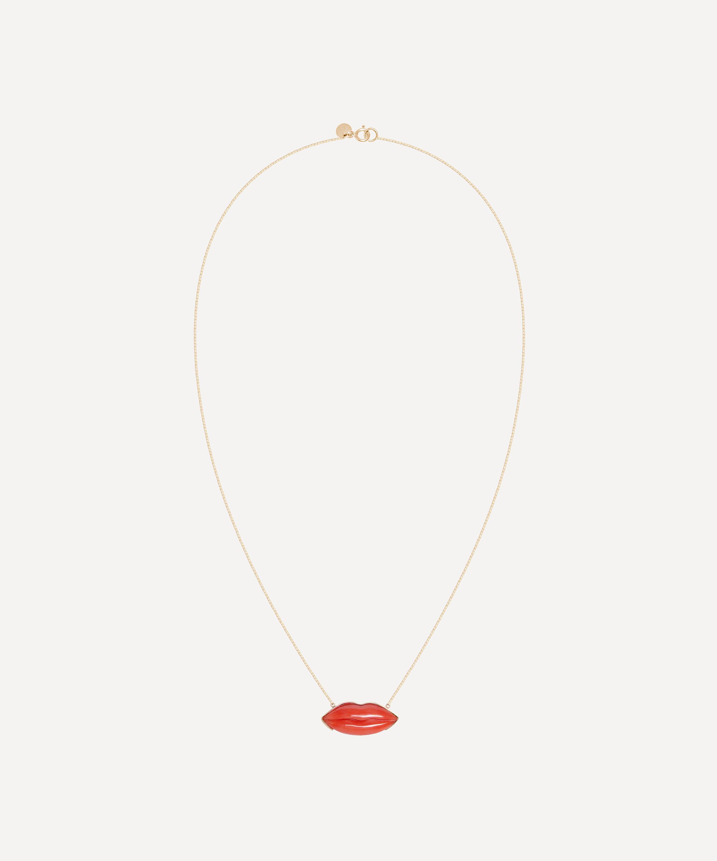 Atelier Vm 18ct Gold Bocca Lolita Pendant Necklace