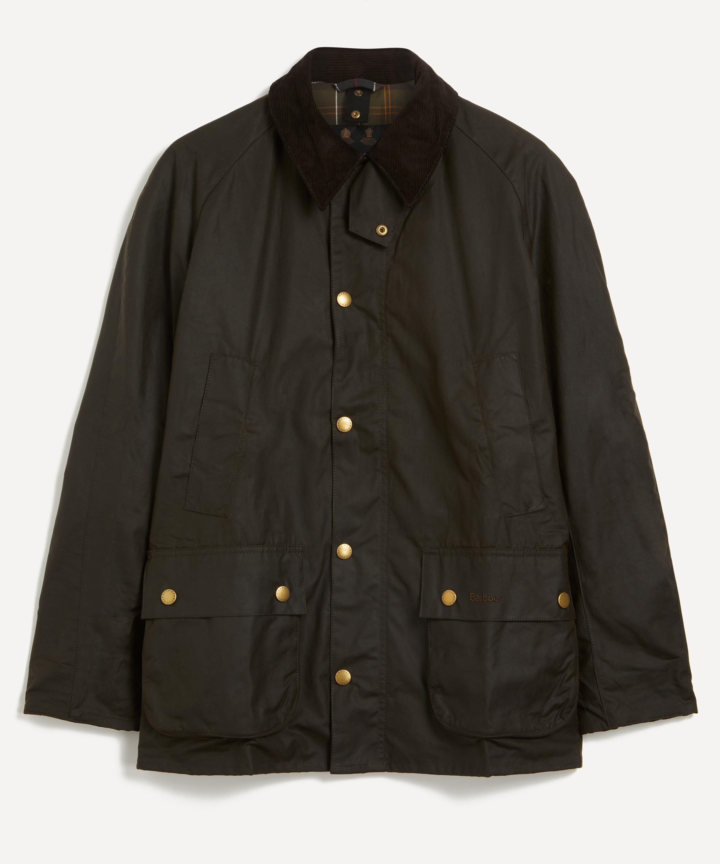 BARBOUR BARBOUR MENS ASHBY OLIVES WAXED JACKET 