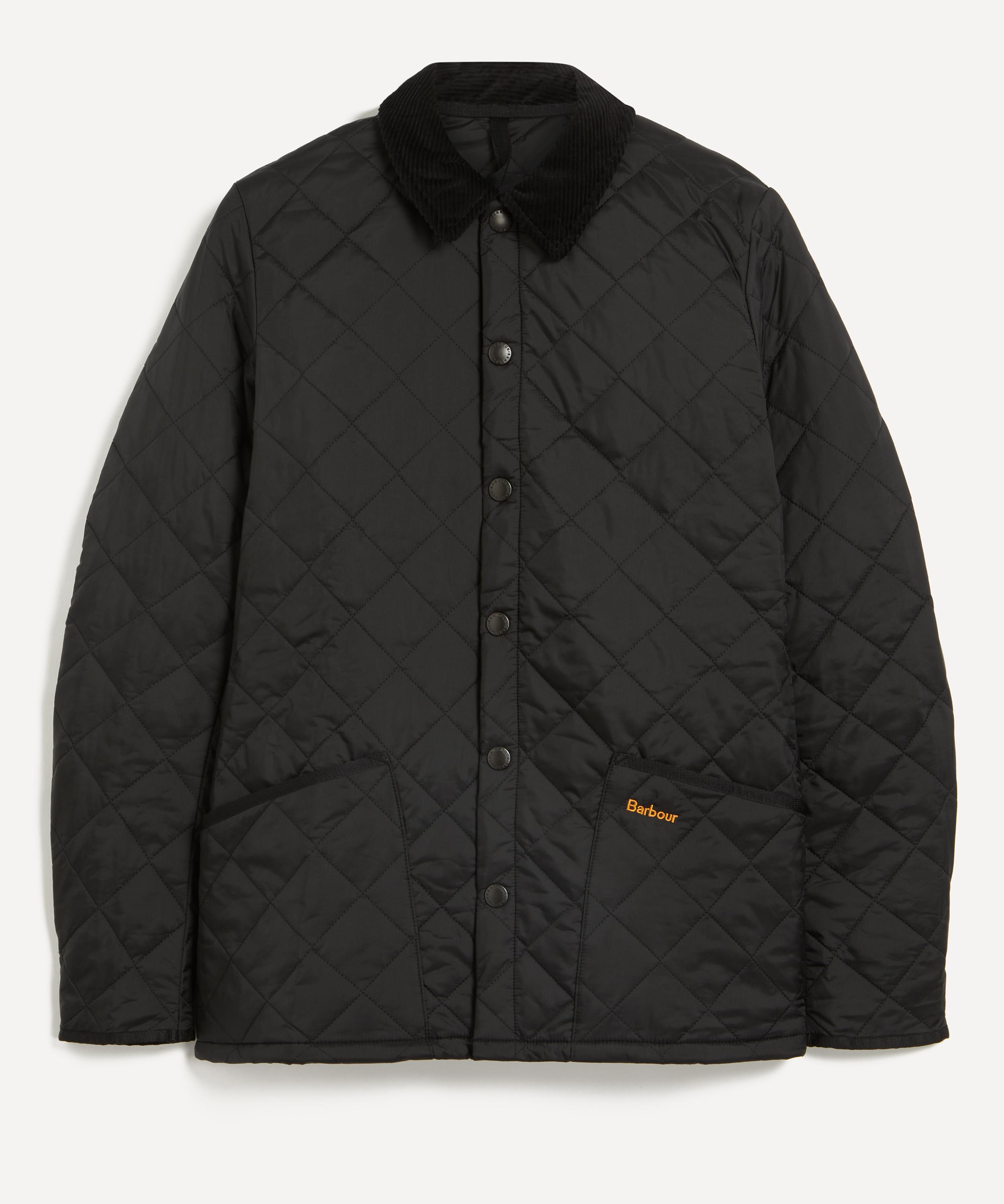 BARBOUR BARBOUR MENS HERITAGE LIDDESDALE BLACK QUILTED JACKET 