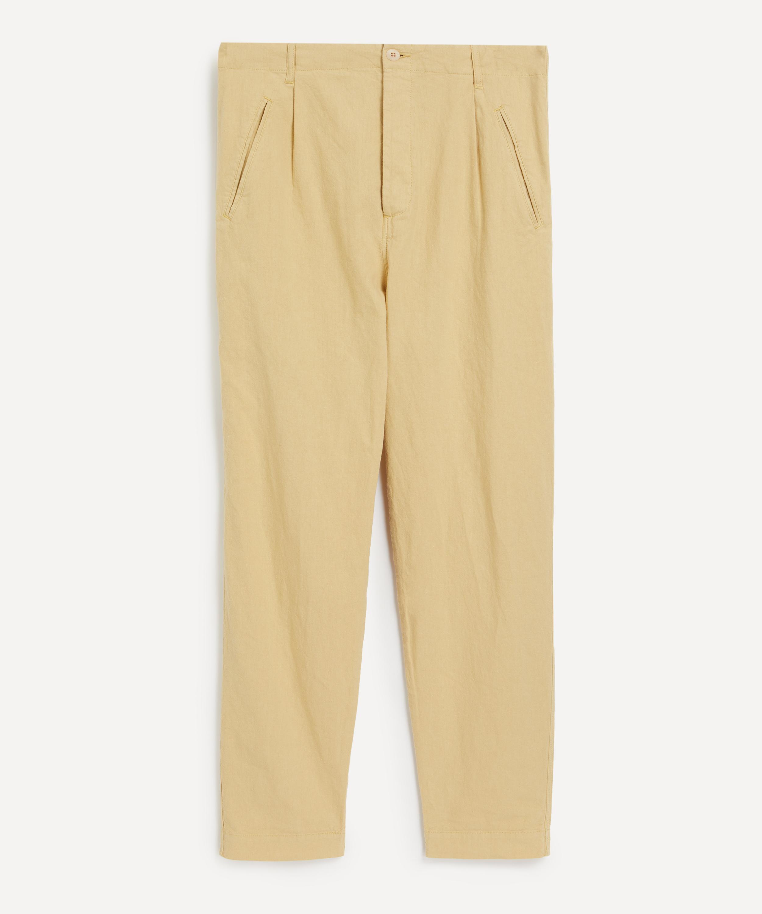 Folk Mens Assembly Trousers Wheat Linen 6