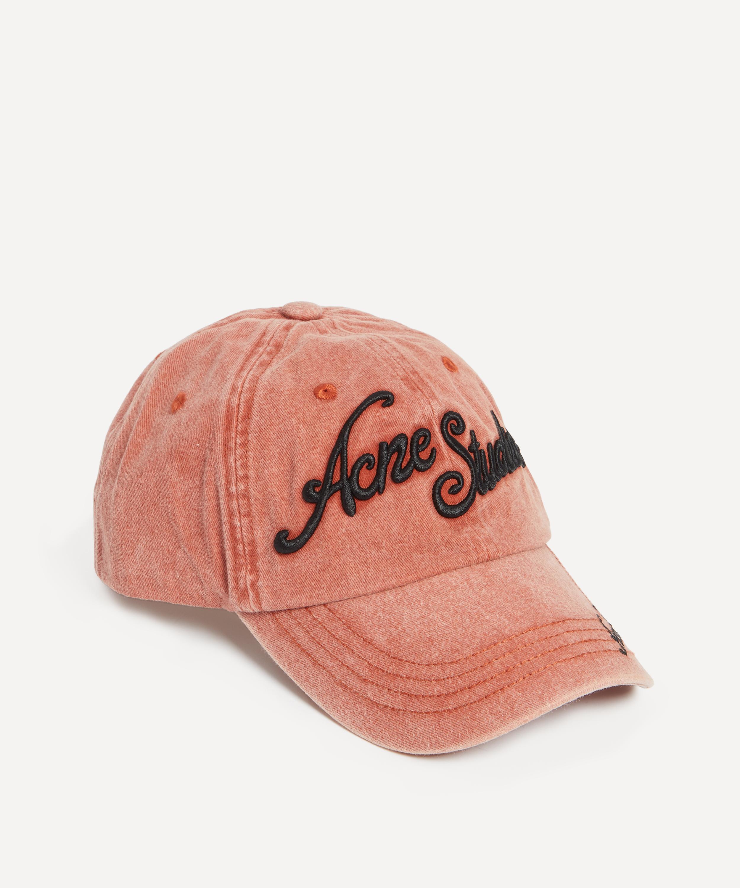 ACNE STUDIOS ACNE STUDIOS WOMEN'S LOGO WASHED COTTON BASEBALL CAP 