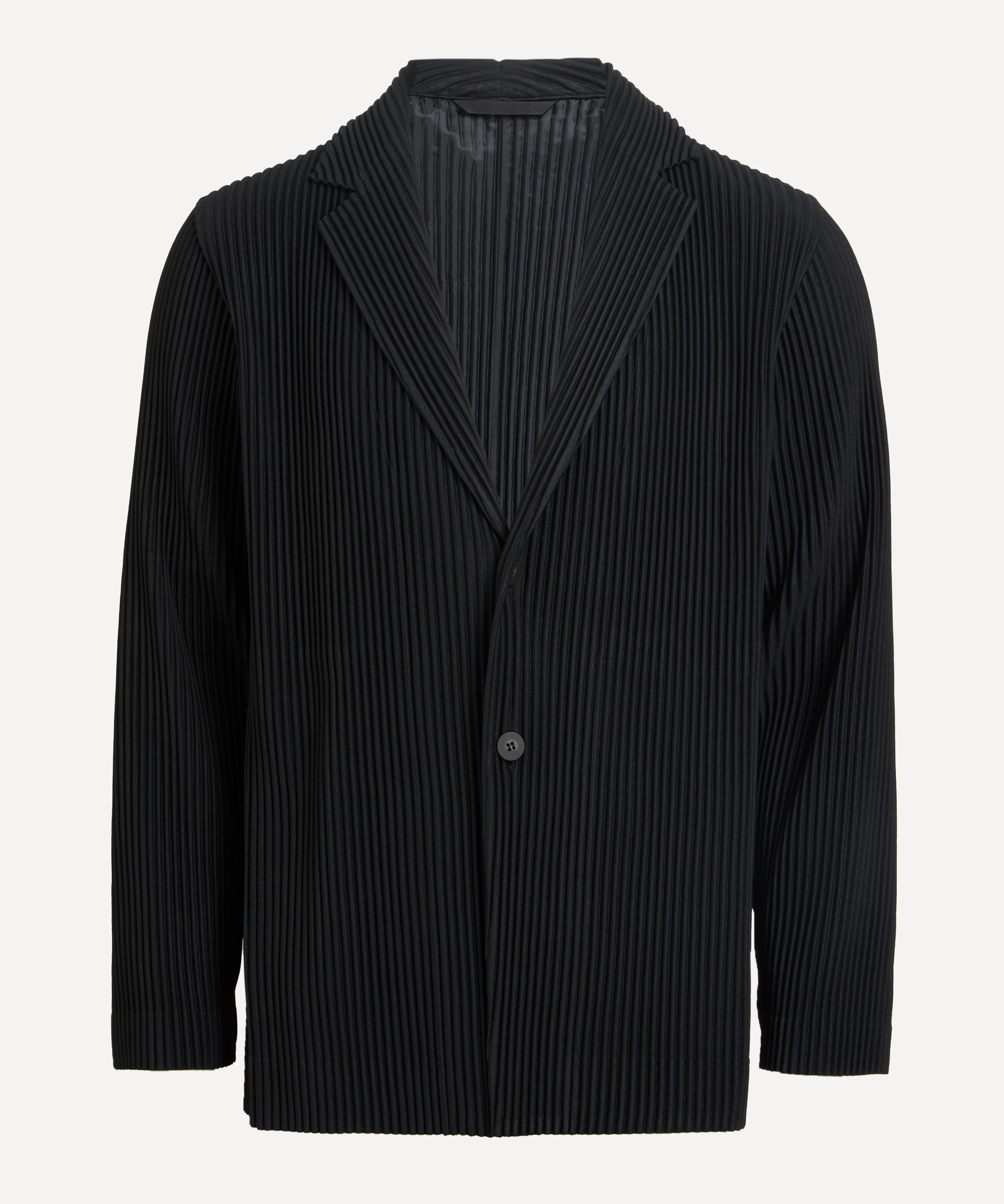 Issey Miyake Plisse Blazer Jackets Black