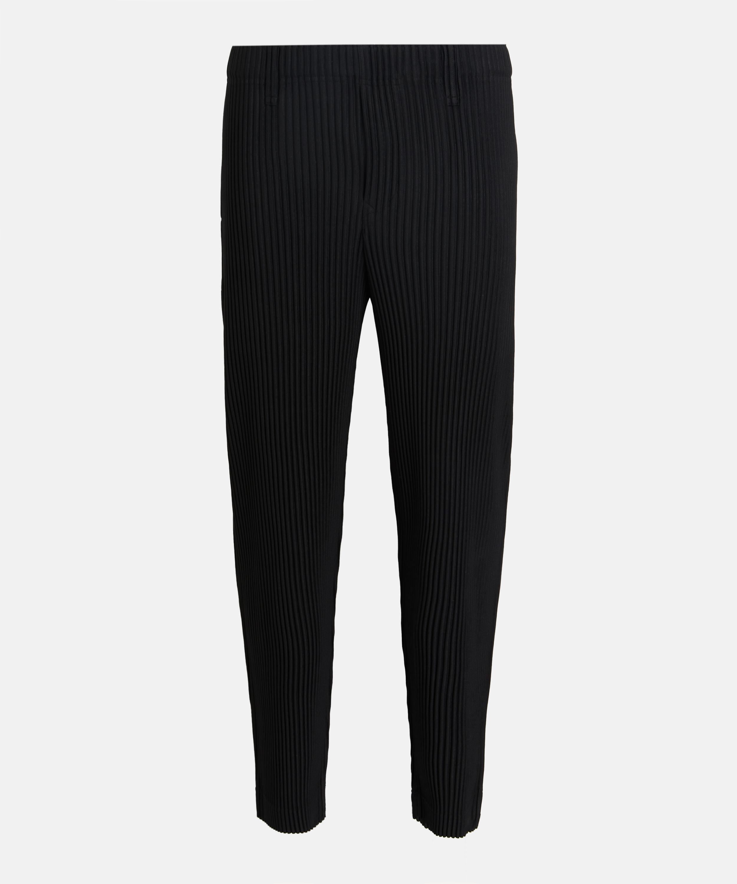 Issey Miyake Homme Plisse  Mens Core Pleated Straight Leg Trousers
