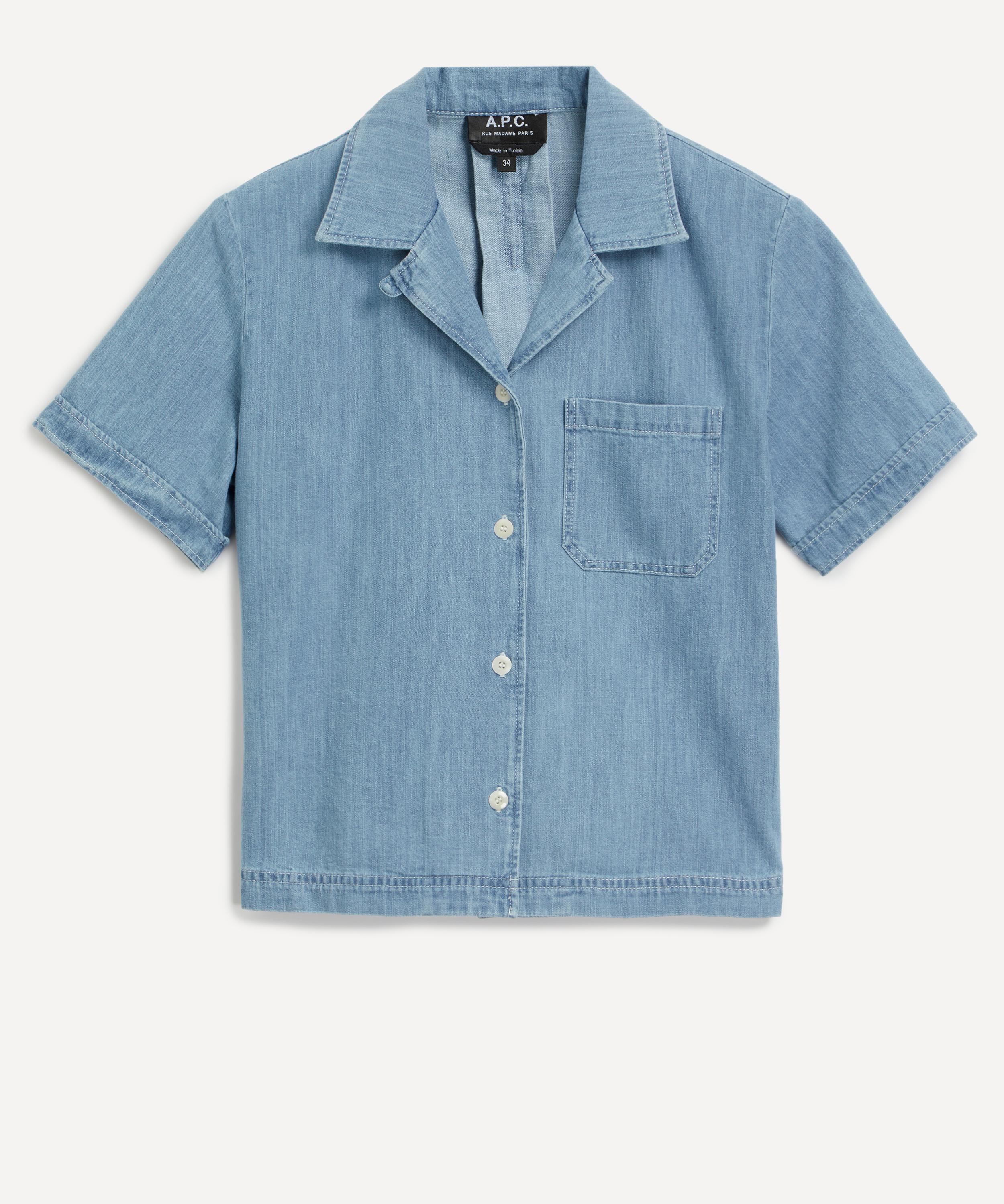 Shop Apc A.p.c. Women's Maeva Short-sleeve Shirt