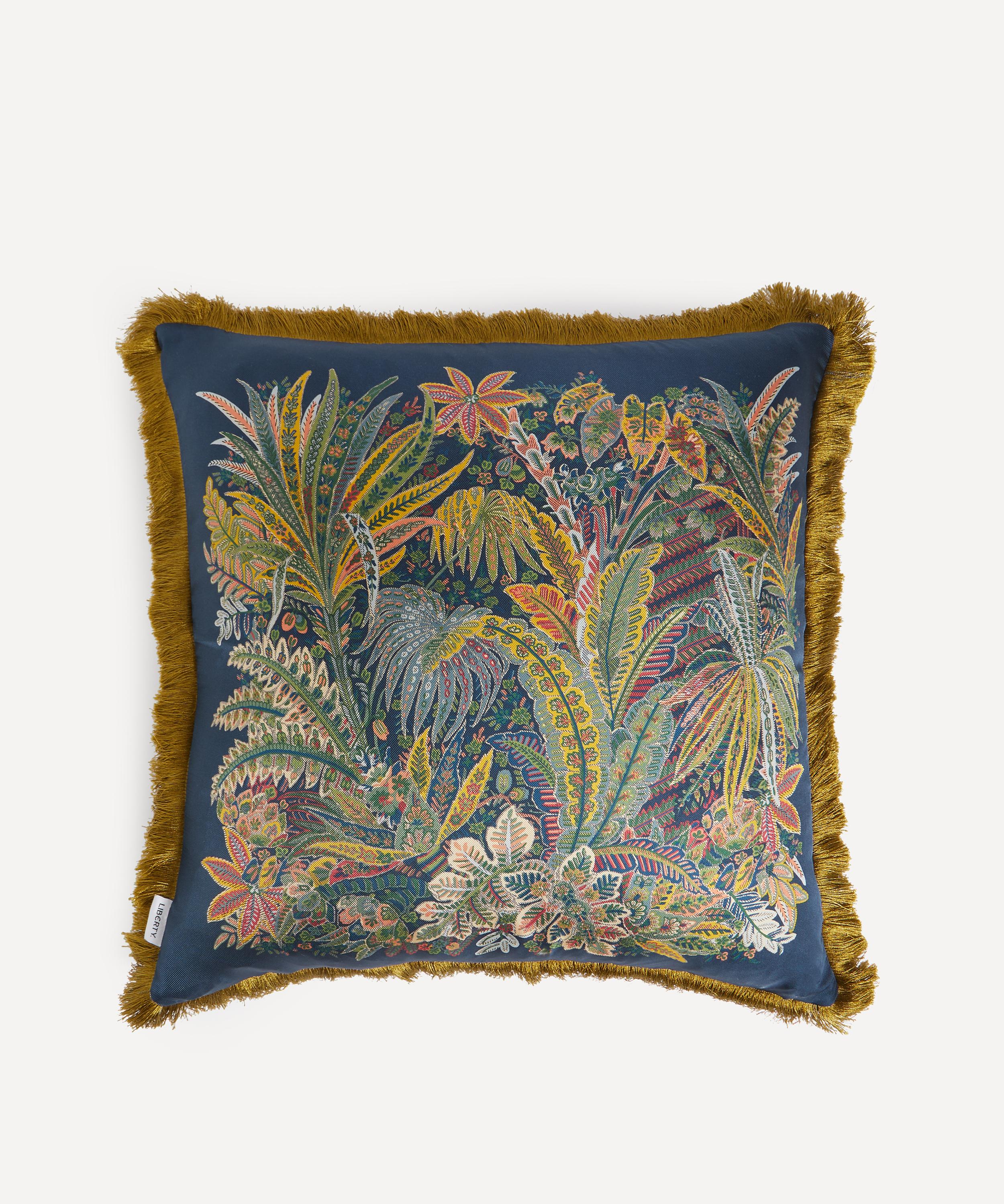 LIBERTY LIBERTY PERSIAN VERDURE SQUARE SILK CUSHION 