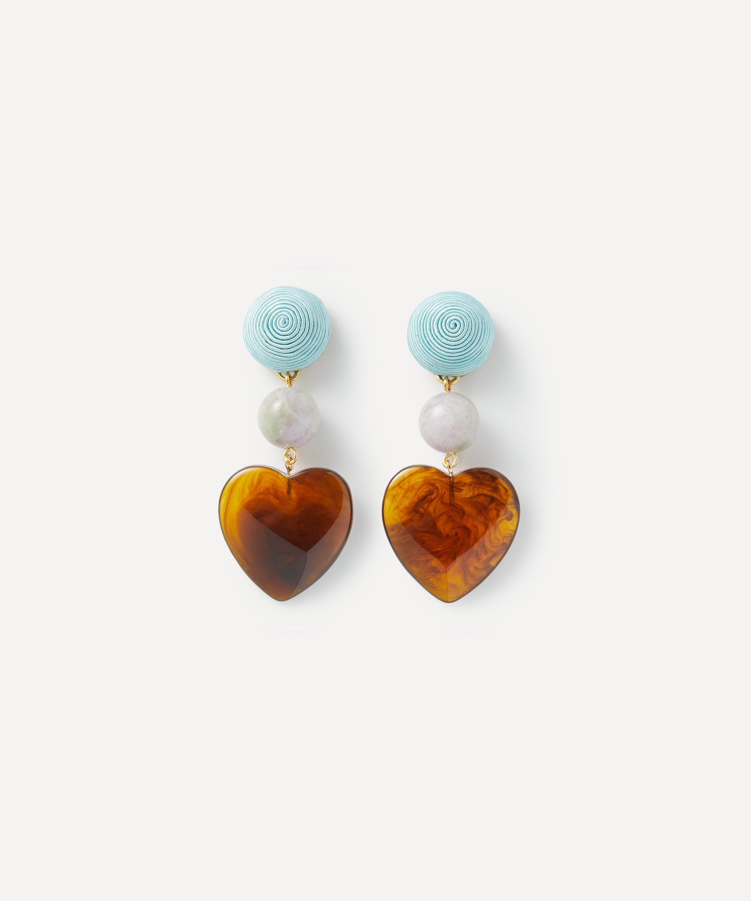 LIZZIE FORTUNATO LIZZIE FORTUNATO GOLD-PLATED LONG WEEKEND DROP EARRINGS 