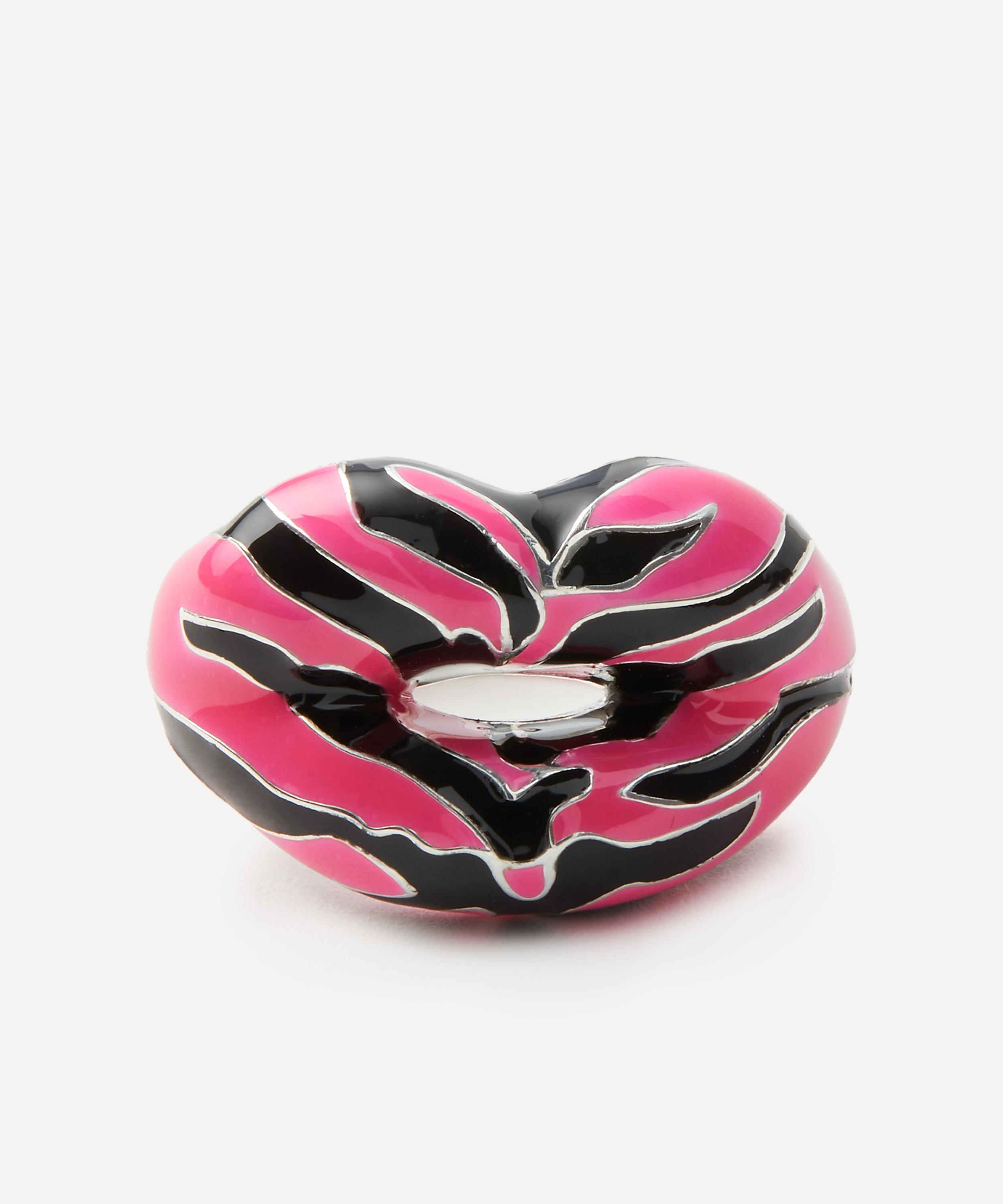 Solange Azagury-Partridge Limited Edition Neon Pink Tiger Hotlips Ring 4 Luxury