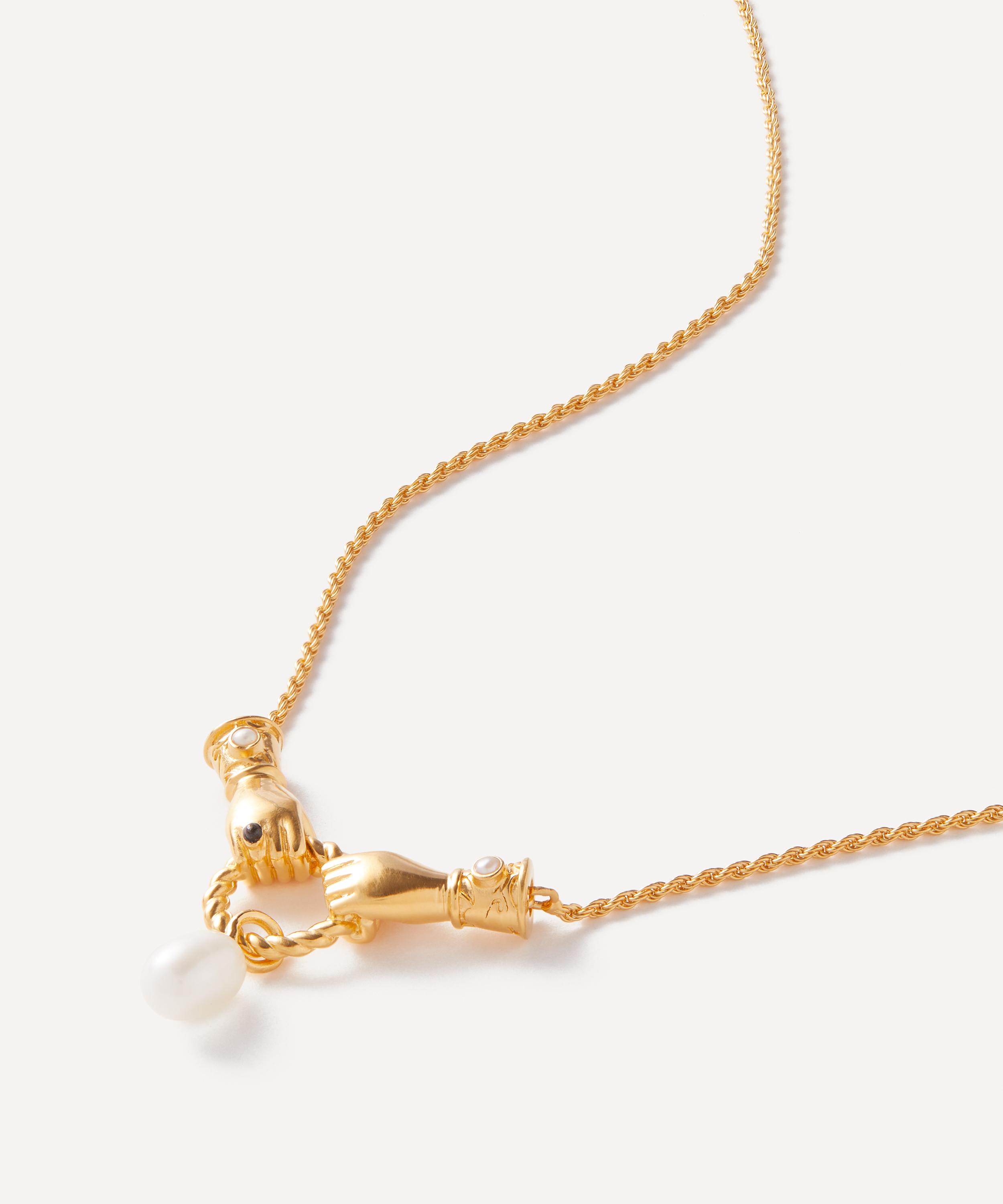 Missoma X Harris Reed 18ct Gold-plated In Good Hands Pendant Necklace