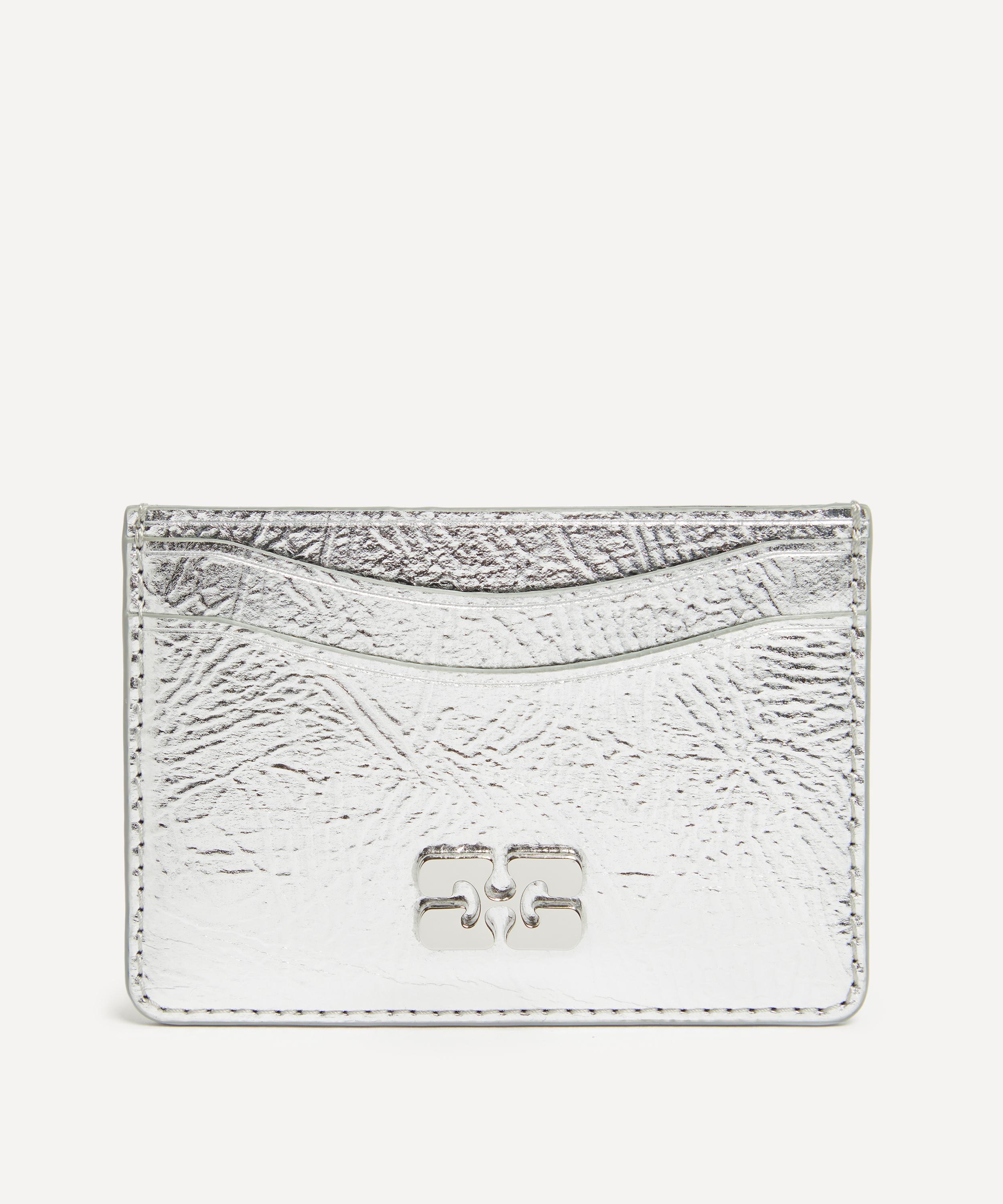 Ganni Women's Silver Bou Card Holder